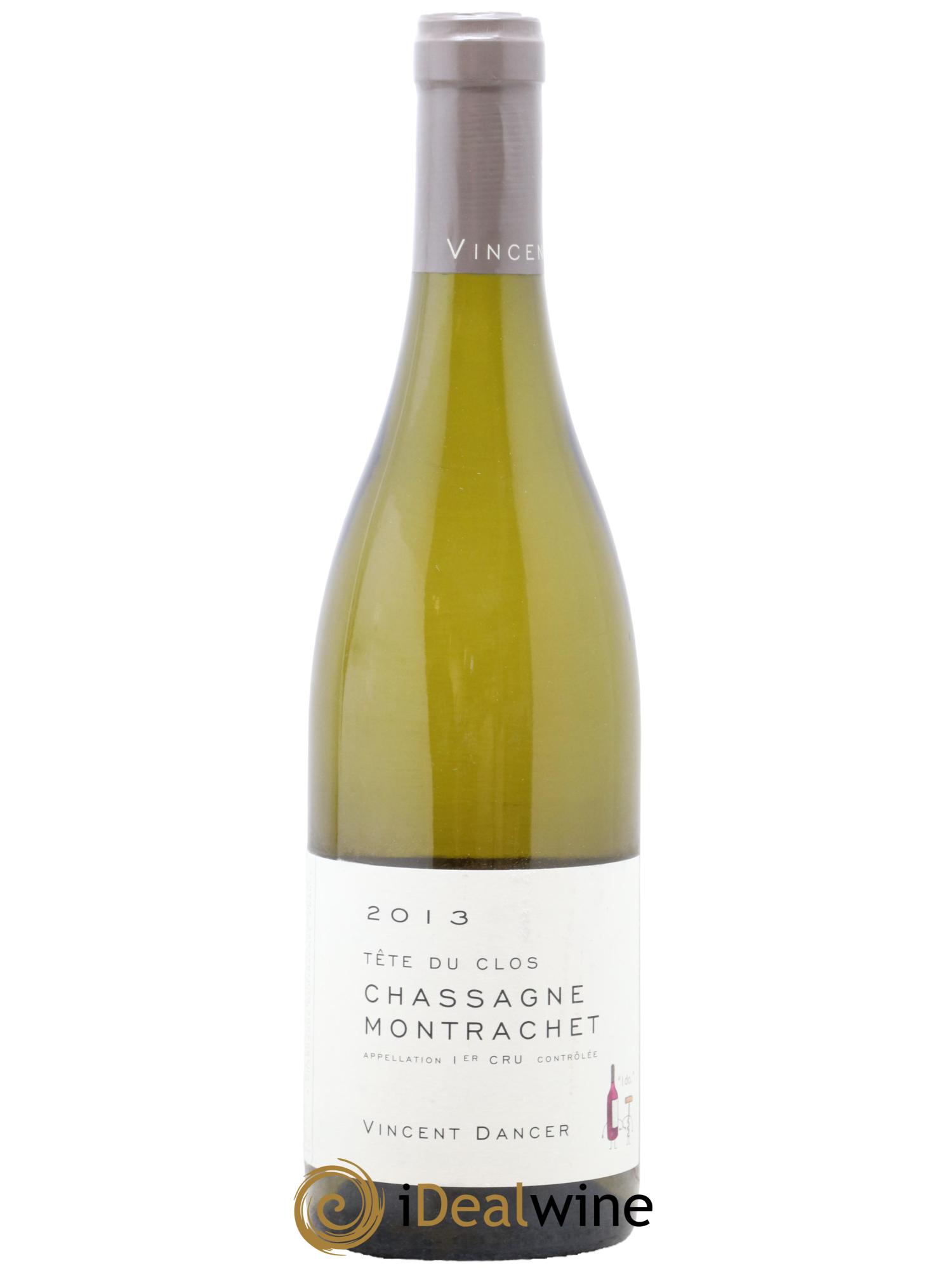 Chassagne-Montrachet 1er Cru (Morgeot) Tête du Clos Vincent Dancer  2013 - Lot de 1 bouteille - 0