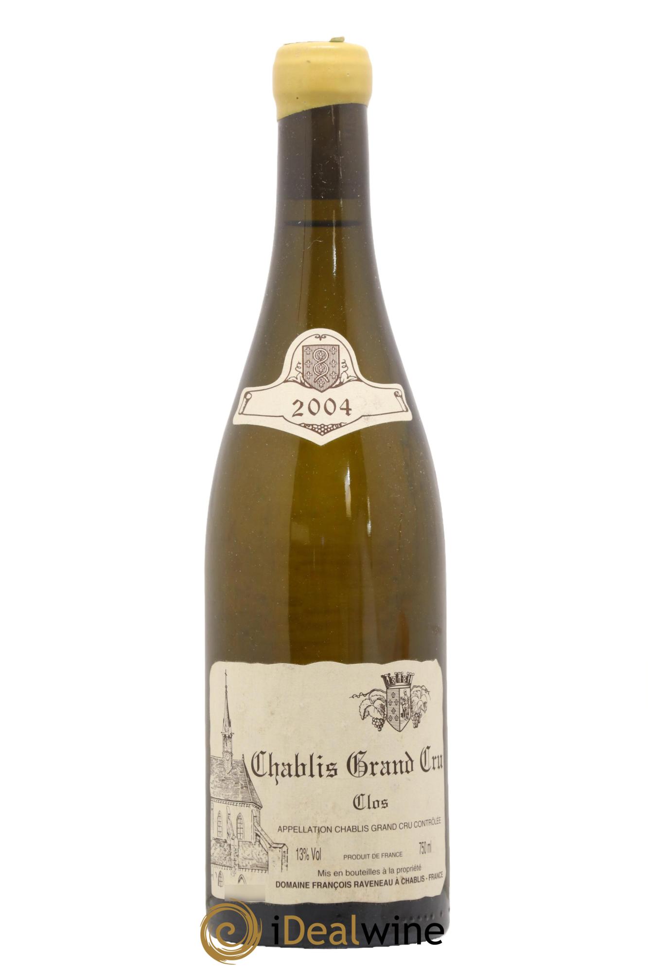 Chablis Grand Cru Clos Raveneau (Domaine) 2004 - Posten von 1 Flasche - 0