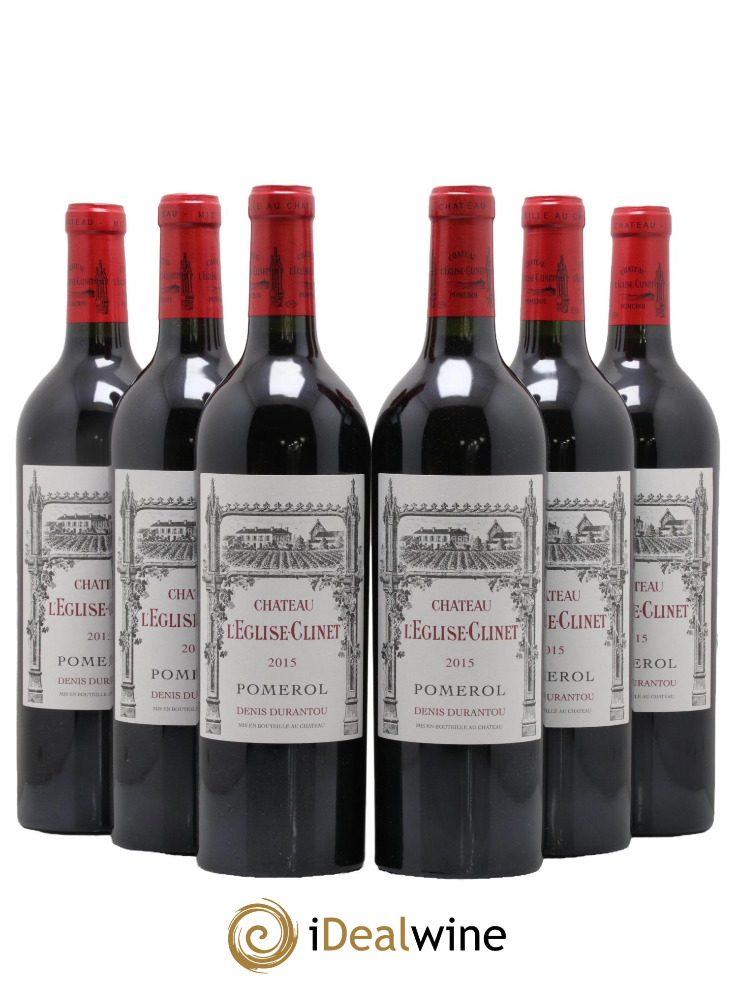 Château l' Église Clinet 2015 - Lot of 6 bottles - 0