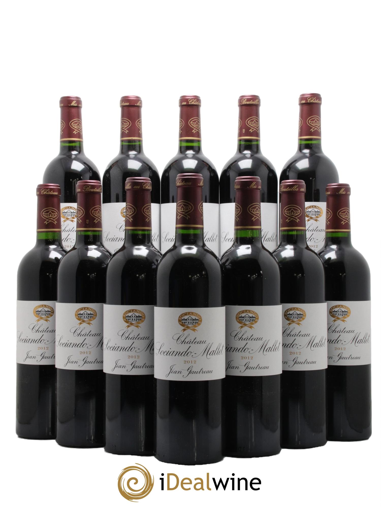 Château Sociando Mallet 2012 - Lot of 12 bottles - 0