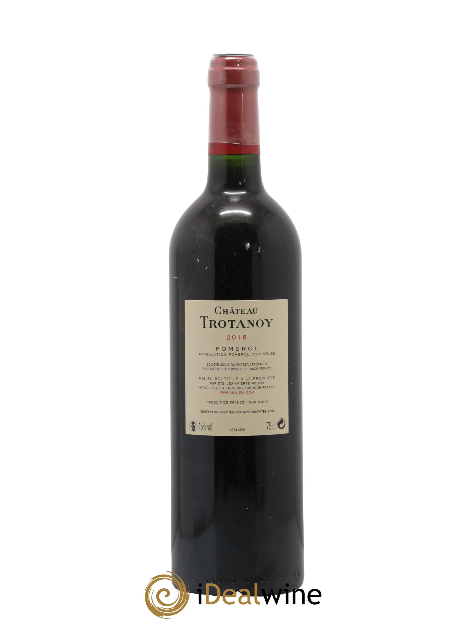 Château Trotanoy  2018 - Lot de 1 bouteille - 1