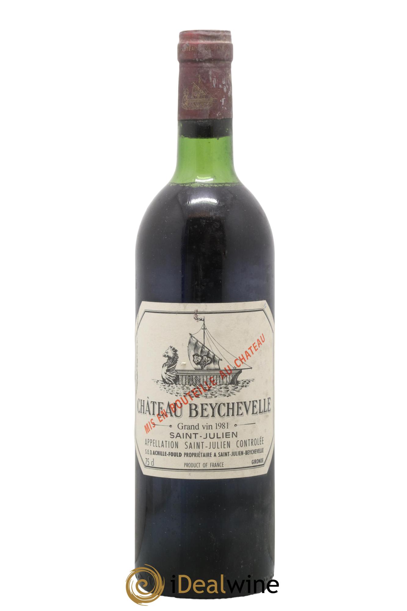 Château Beychevelle 4ème Grand Cru Classé 1981 - Lot de 1 bouteille - 0