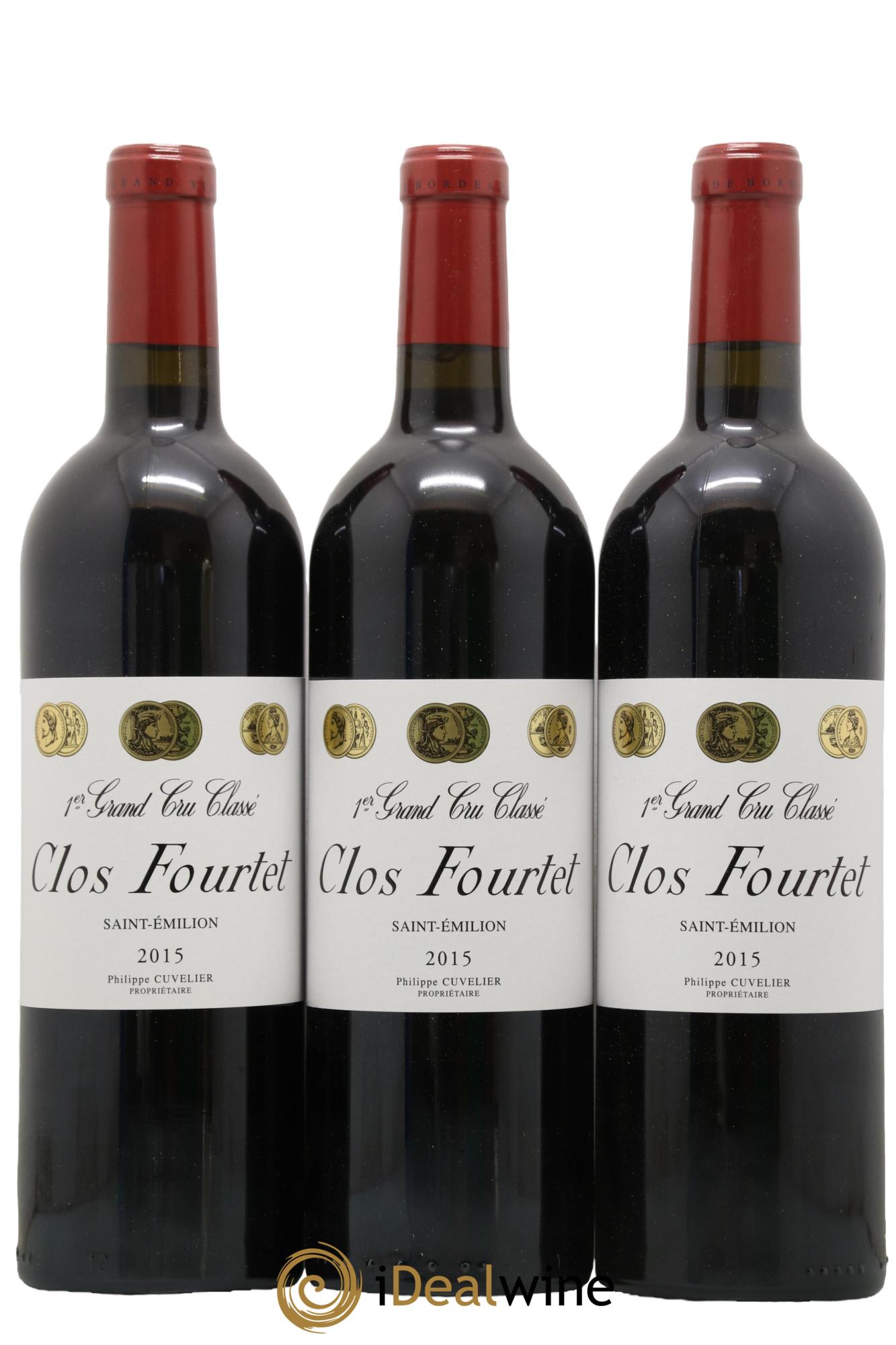 Clos Fourtet 1er Grand Cru Classé B 2015 - Lot of 6 bottles - 2