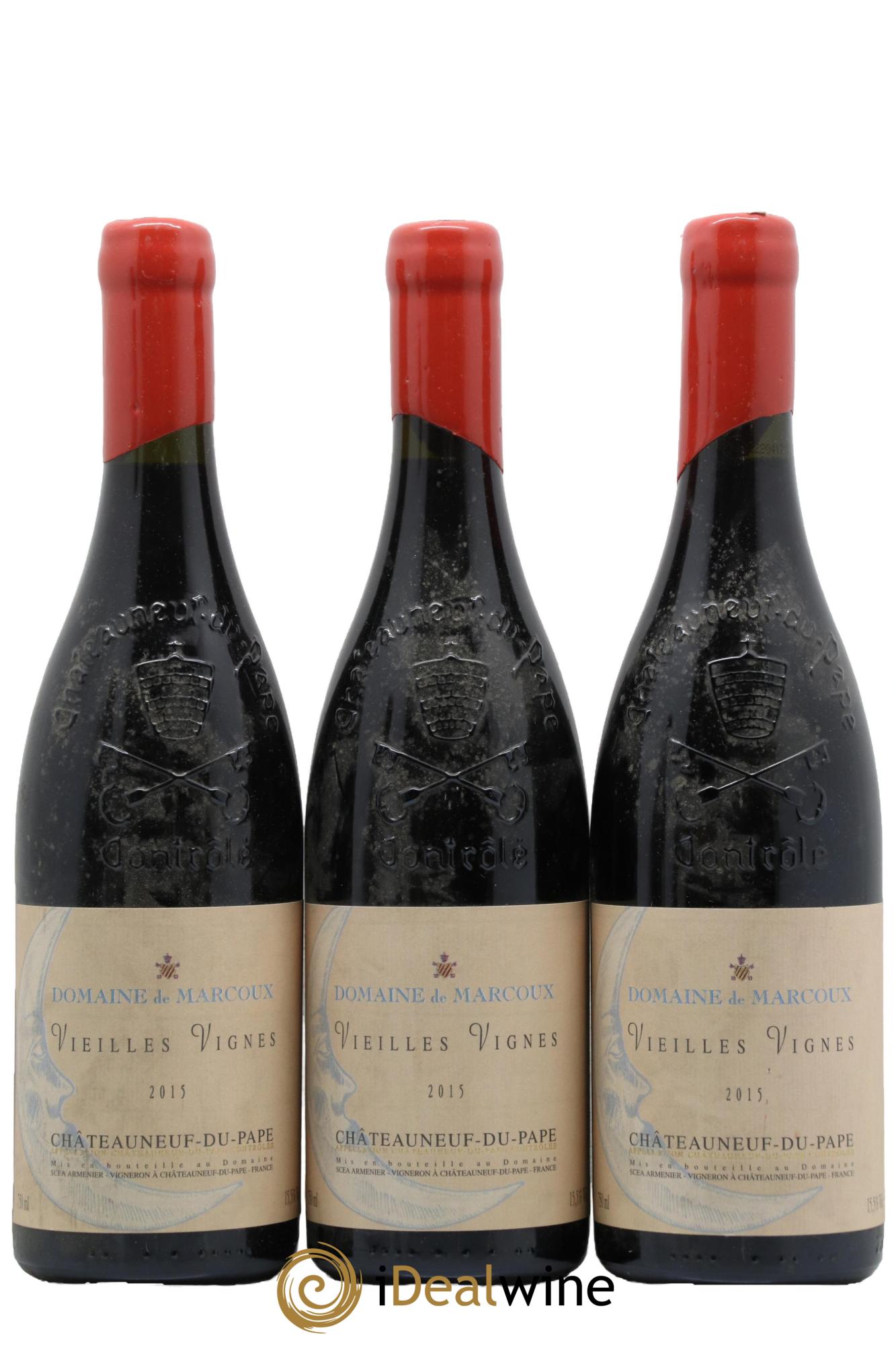 Châteauneuf-du-Pape Vieilles Vignes Marcoux (Domaine de) 2015 - Posten von 3 Flaschen - 0