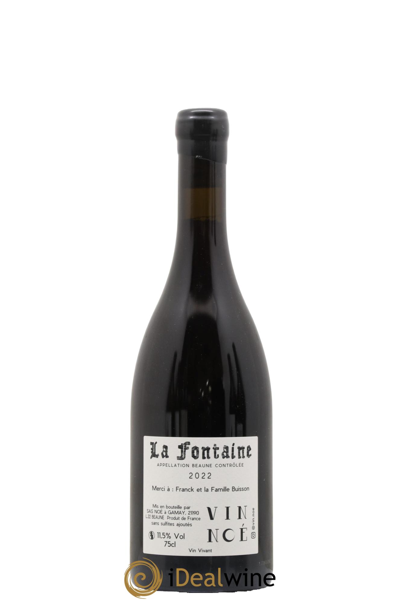 Beaune La Fontaine Vin Noé 2022 - Lot of 1 bottle - 1