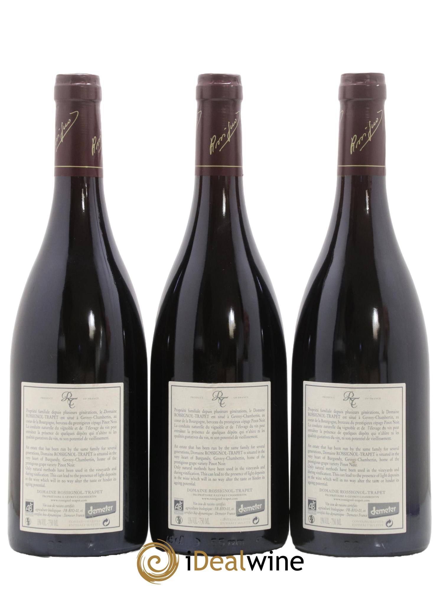 Latricières-Chambertin Grand Cru Rossignol-Trapet (Domaine) 2008 - Lot de 3 bouteilles - 1