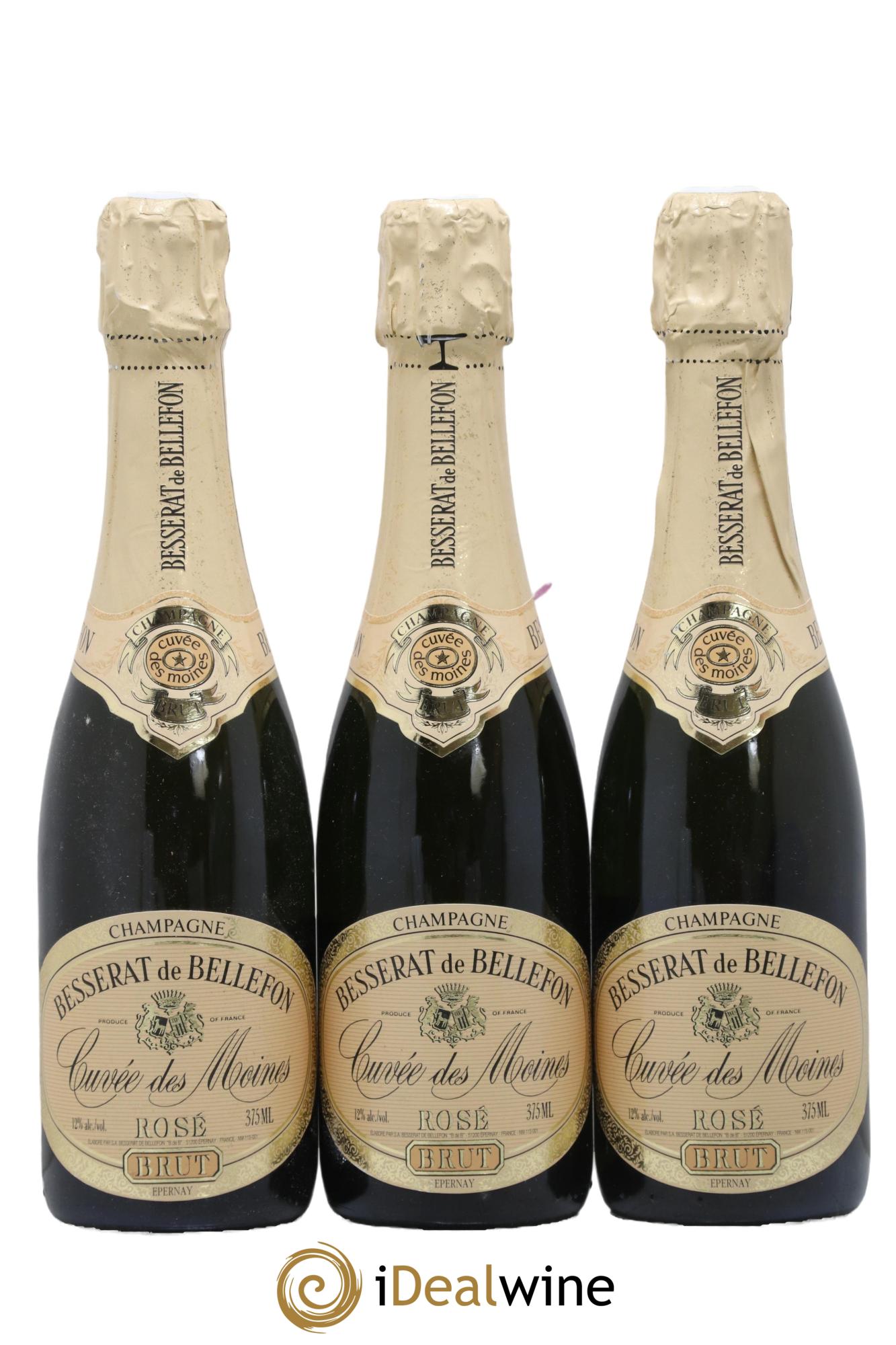 Cuvée des Moines Besserat de Bellefon  - Posten von 3 Demi-Flaschen - 0