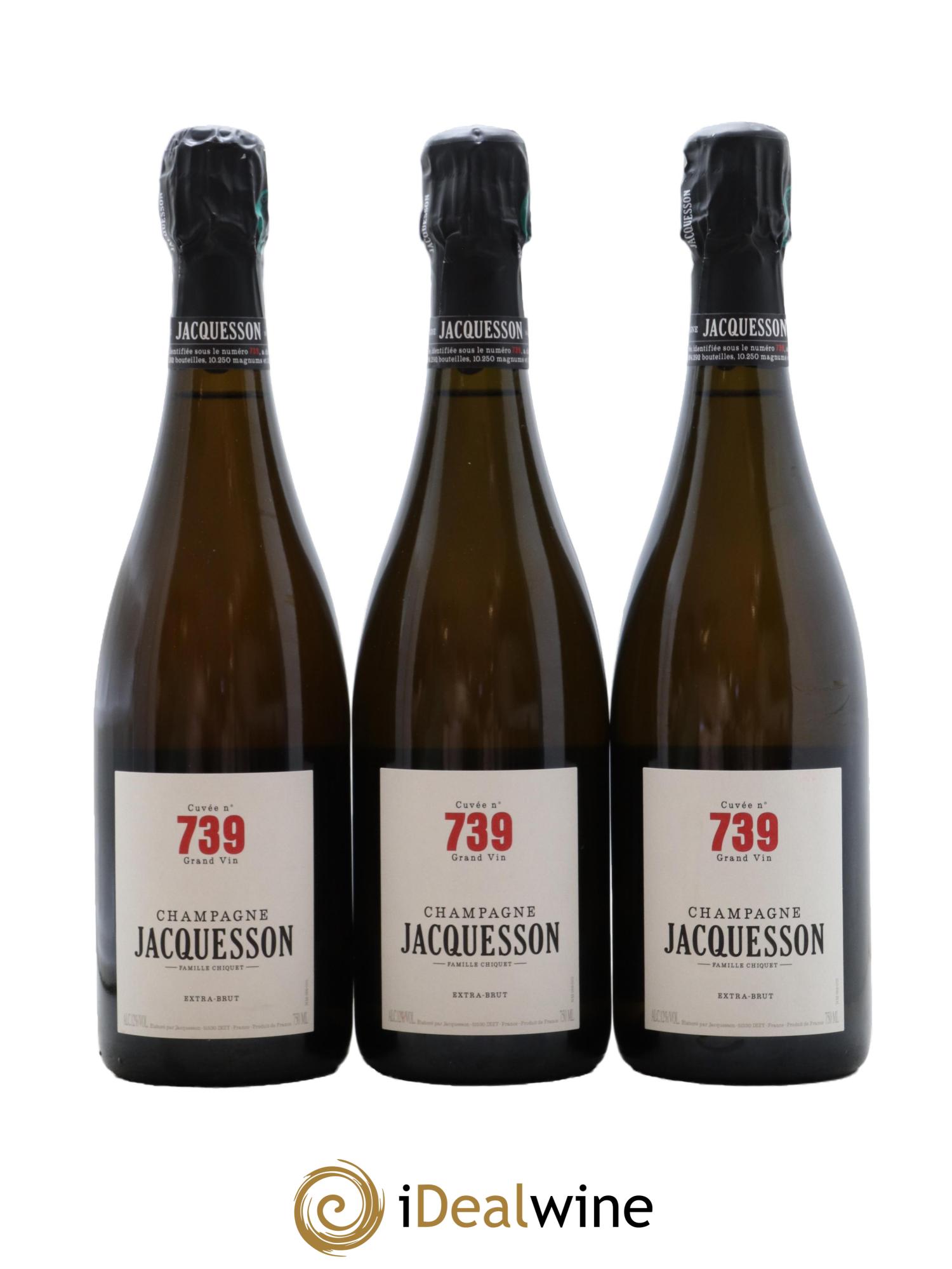 Cuvée 739 Jacquesson - Posten von 3 Flaschen - 0