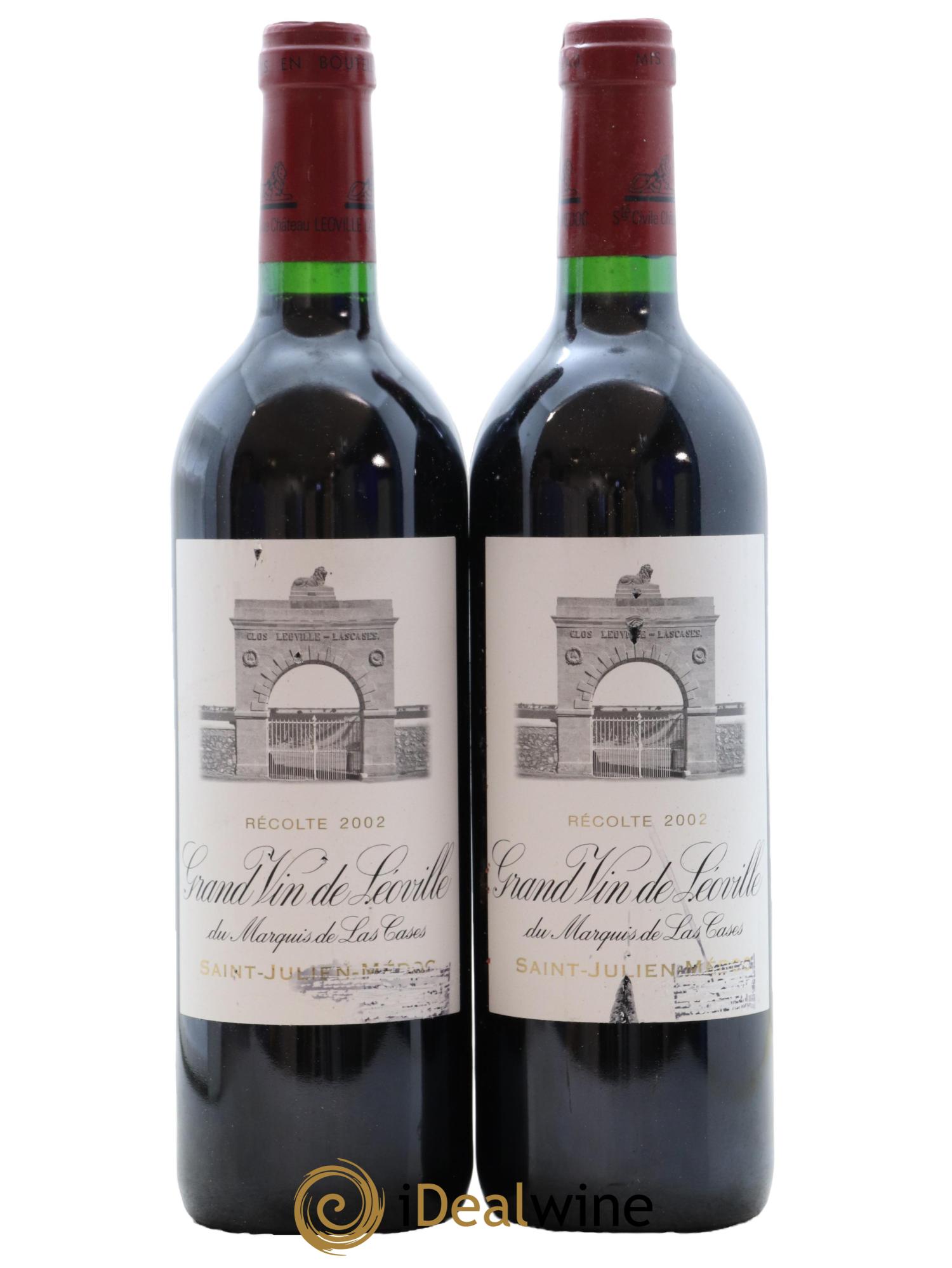 Château Léoville Las Cases 2ème Grand Cru Classé 2002 - Posten von 2 Flaschen - 0