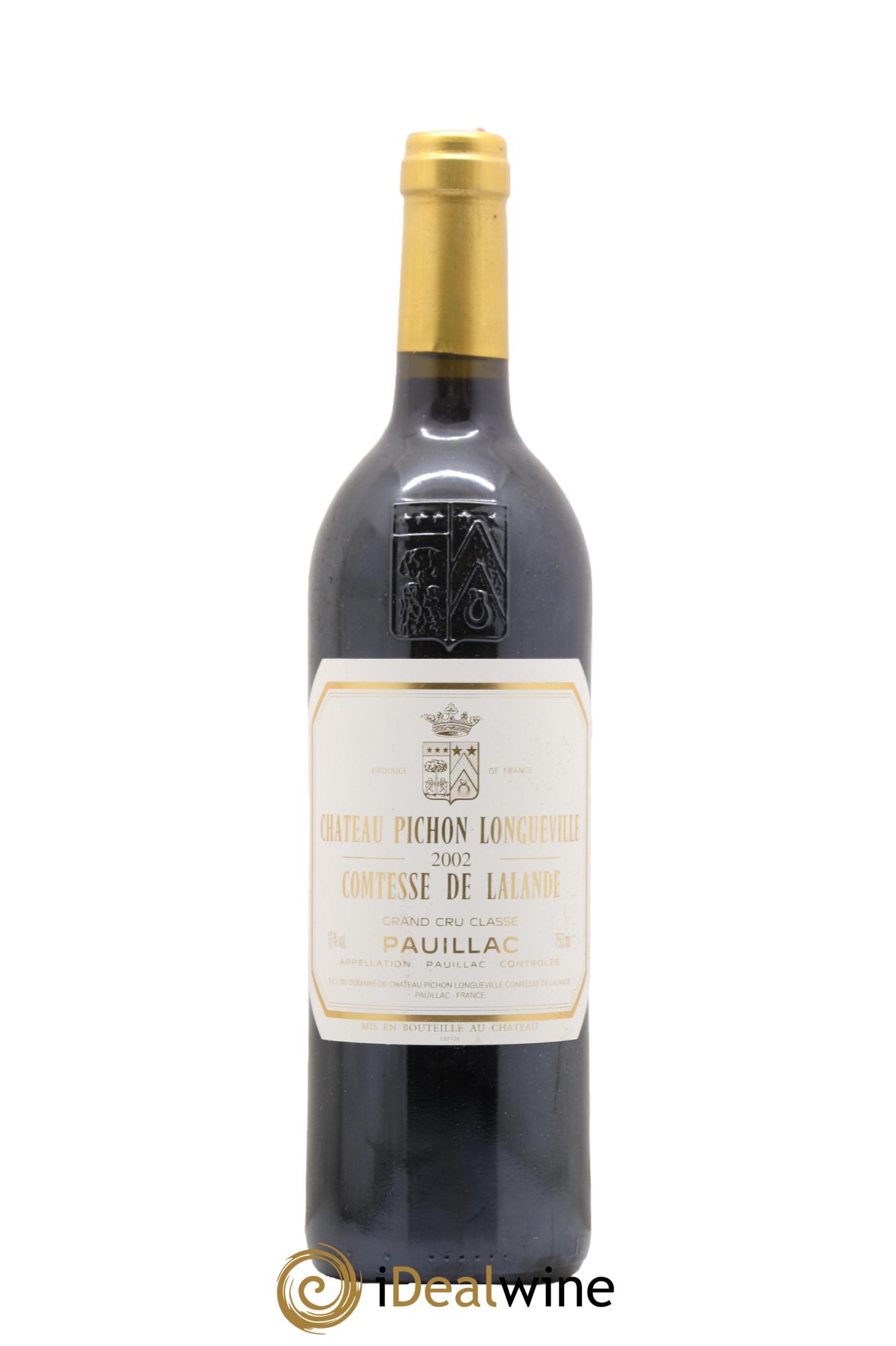 Château Pichon Longueville Comtesse de Lalande 2ème Grand Cru Classé 2002 - Lot de 1 bouteille - 0