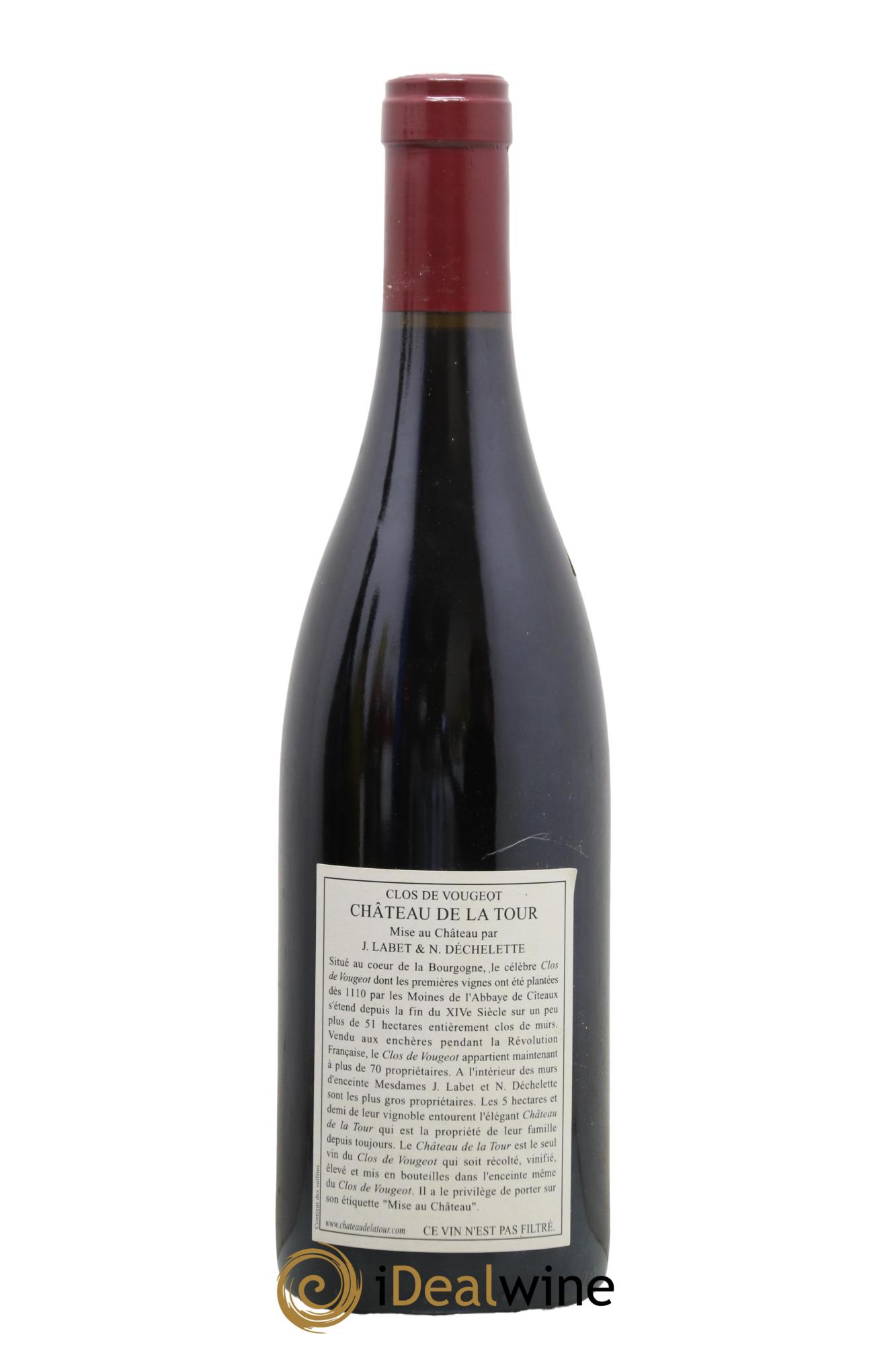 Clos de Vougeot Grand Cru Château de La Tour 2005 - Lot de 1 bouteille - 1