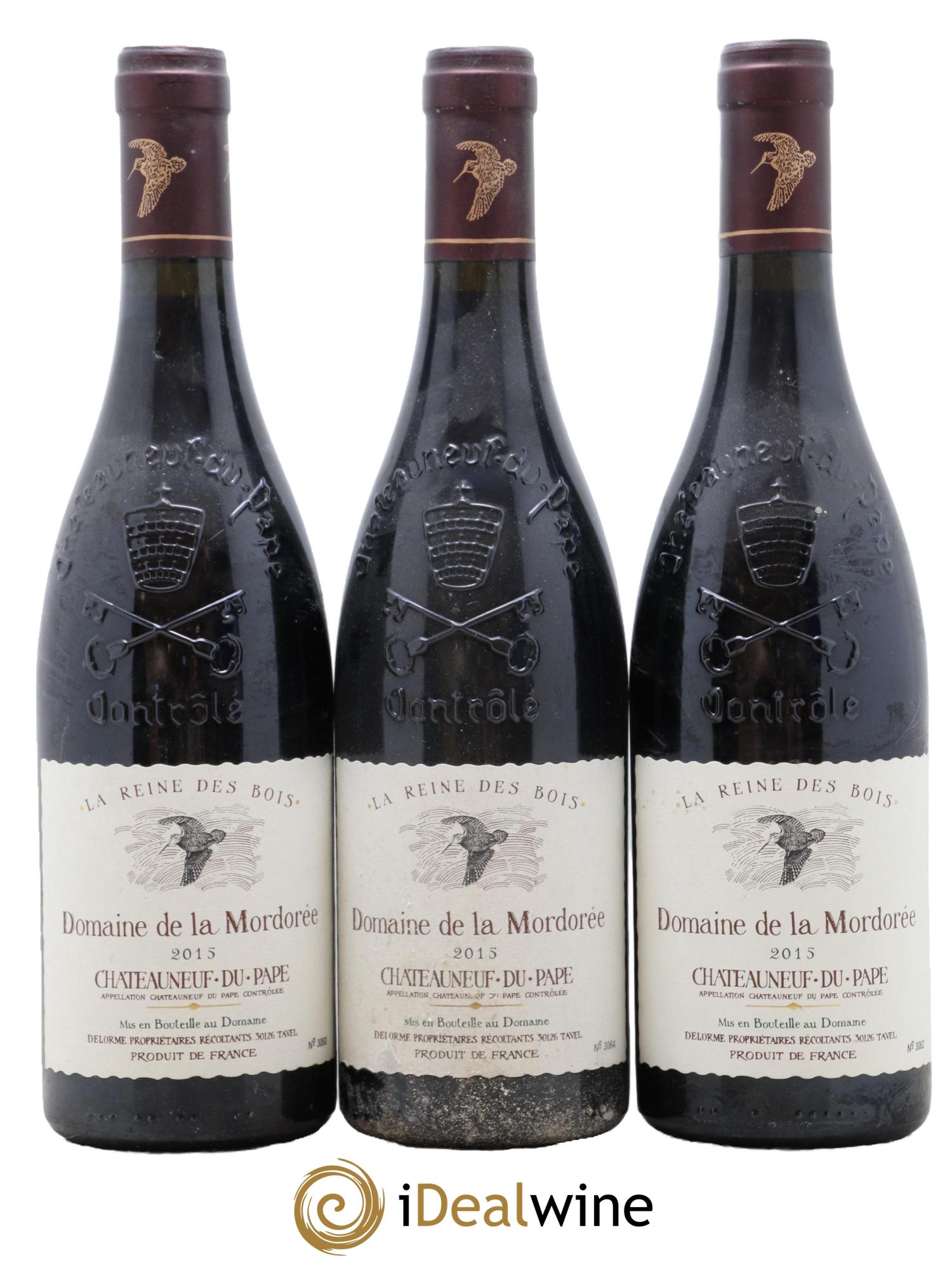 Châteauneuf-du-Pape  Cuvée de la Reine des Bois La Mordorée (Domaine de) 2015 - Lot de 3 bouteilles - 0