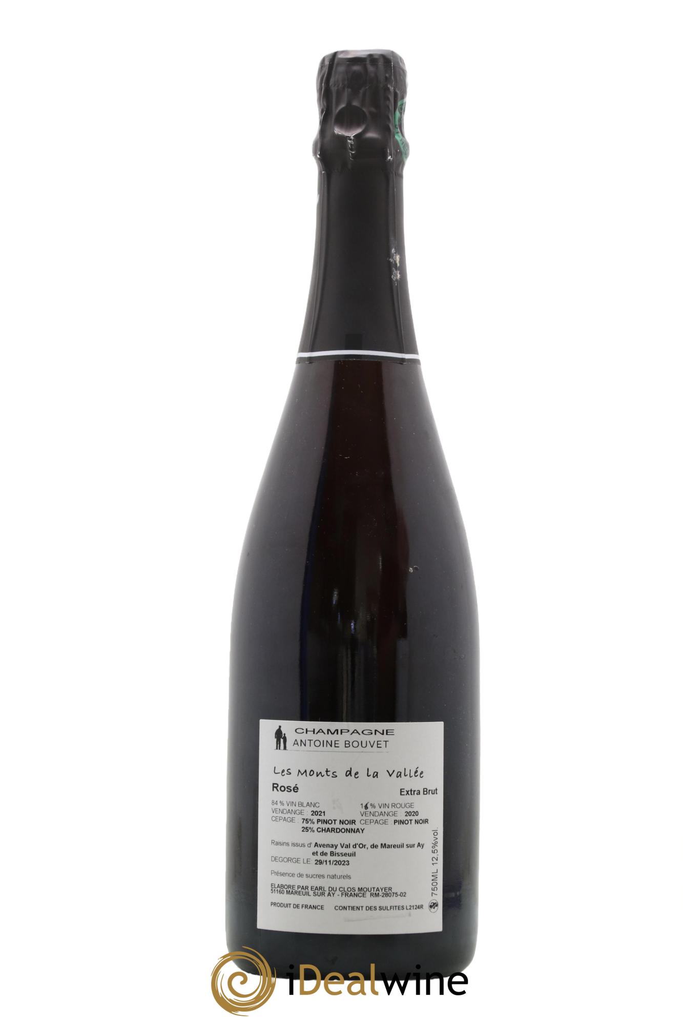 Les Monts de la Vallée Blanc de Noirs Brut Antoine Bouvet 2020 - Lot de 1 bouteille - 1