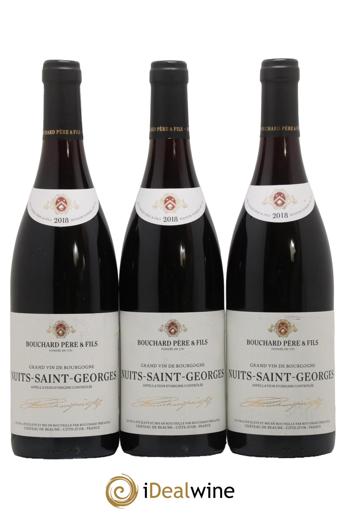 Nuits Saint-Georges Bouchard Pere Et Fils 2018 - Lot de 3 bouteilles - 0