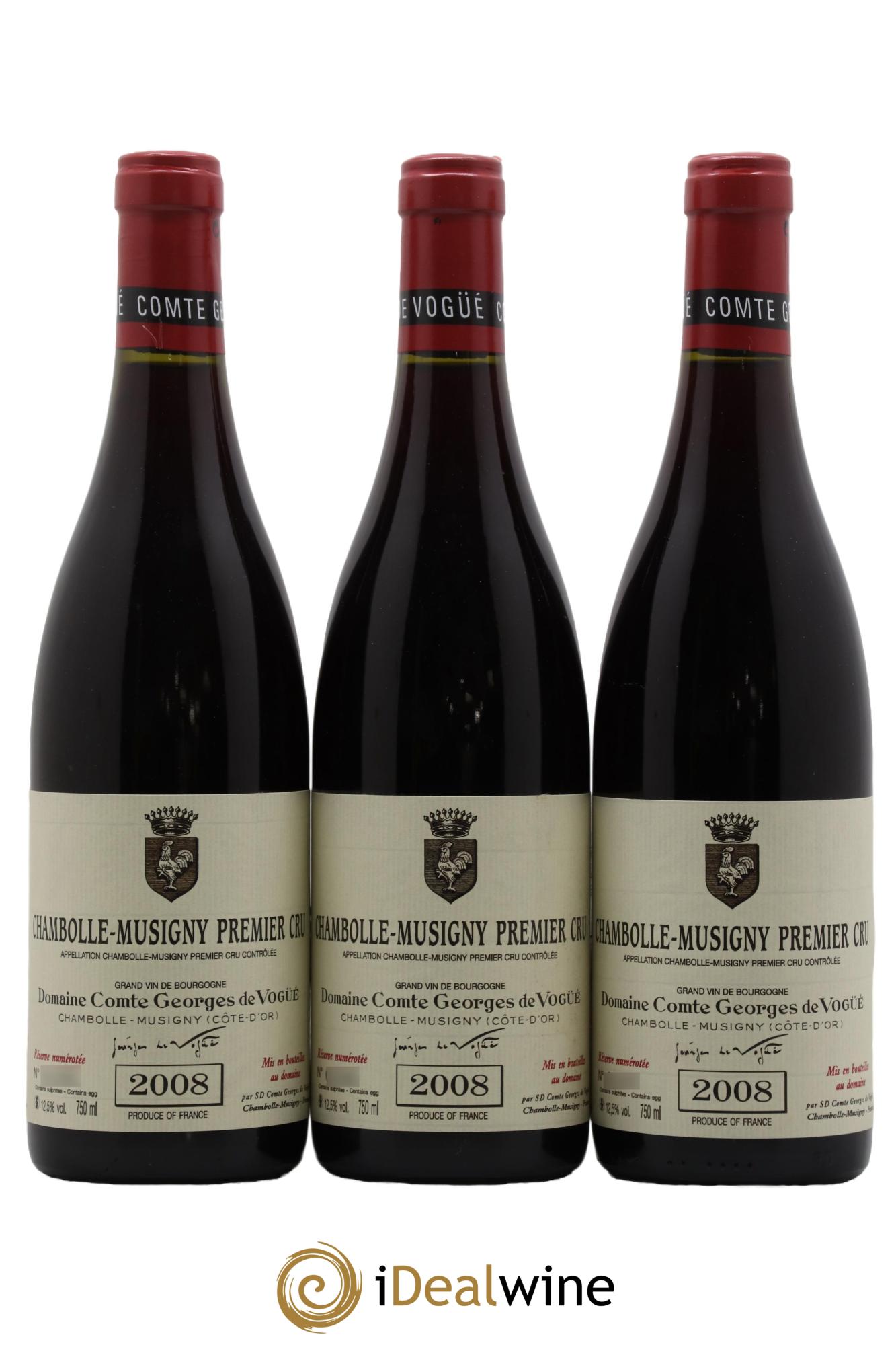 Chambolle-Musigny 1er Cru Comte Georges de Vogüé  2008 - Lot of 6 bottles - 2