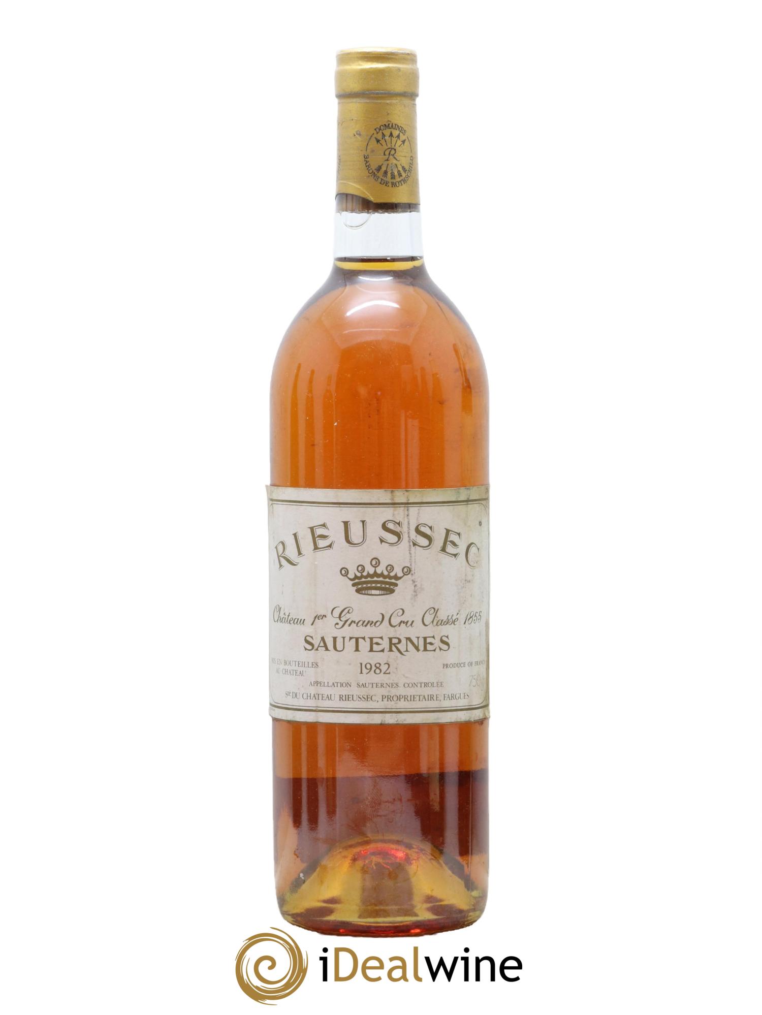 Château Rieussec 1er Grand Cru Classé 1982 - Lot de 1 bouteille - 0