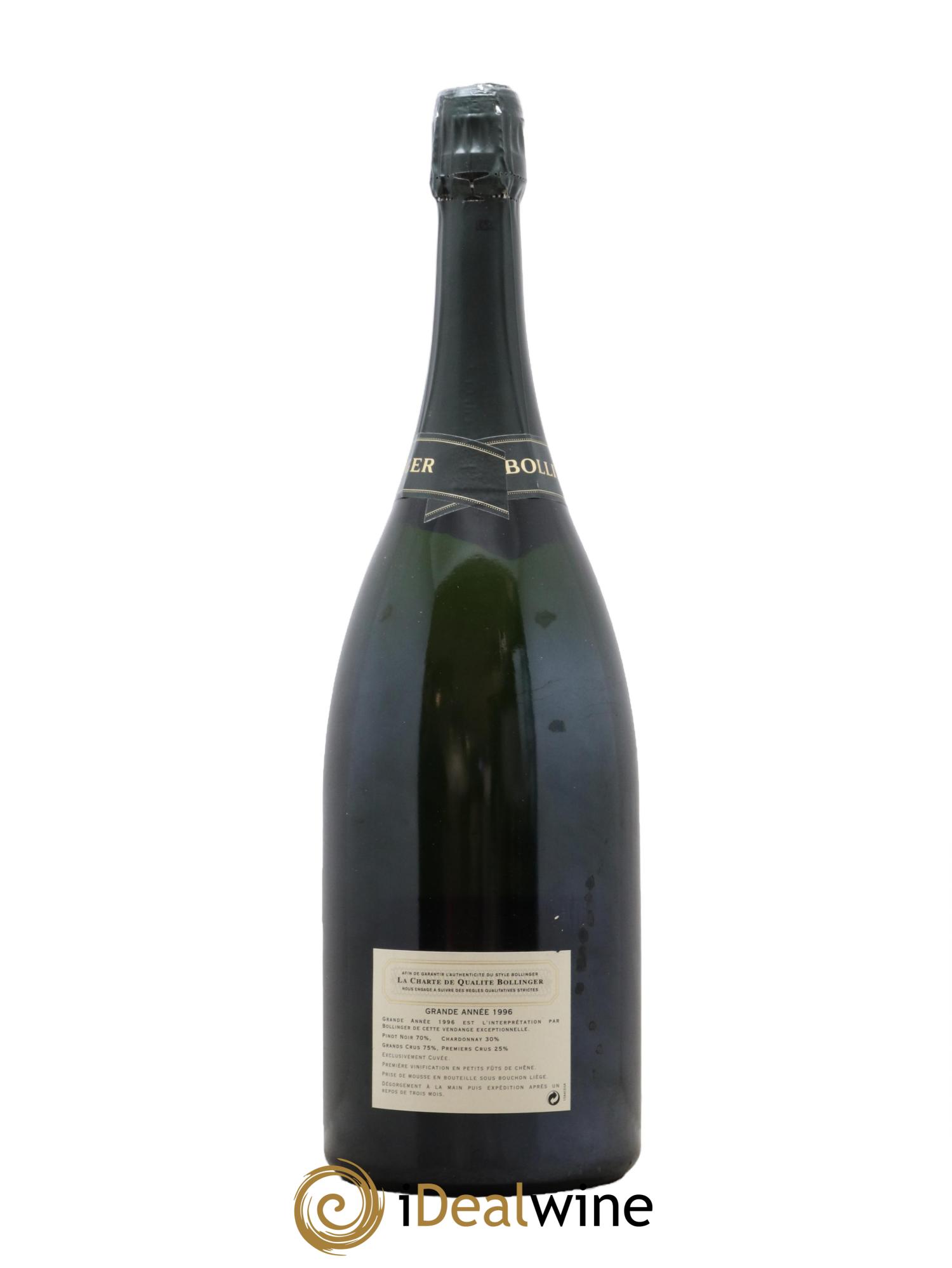 Grande Année Bollinger 1996 - Lot of 1 magnum - 2