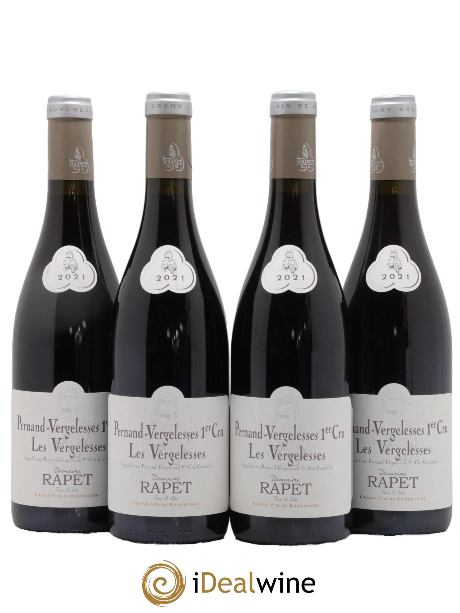 Pernand-Vergelesses 1er Cru Les Vergelesses Rapet Père & Fils 2021 - Lot de 4 bouteilles - 0