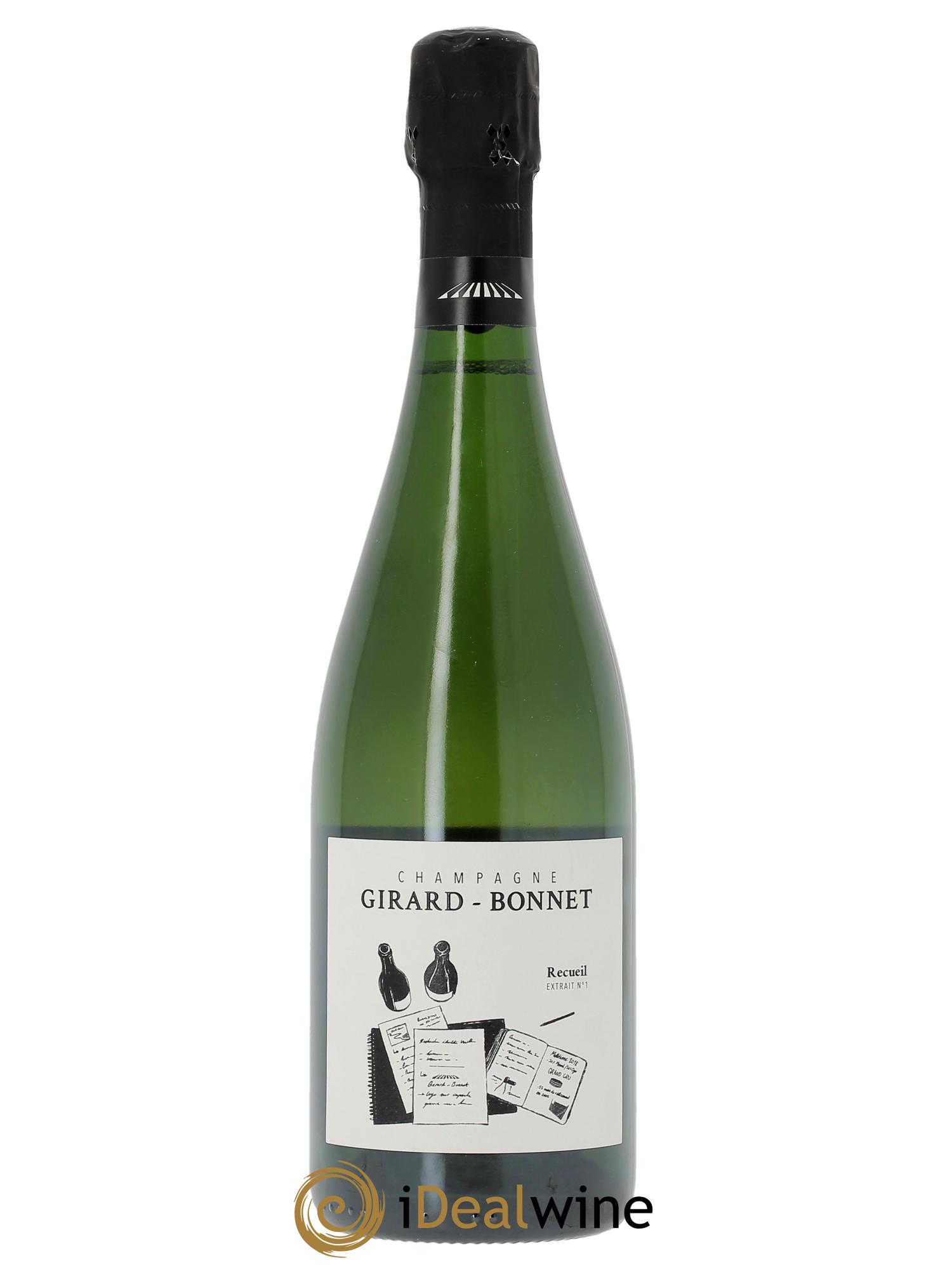 Recueil Extrait n°1 Grand Cru Extra-brut Girard-Bonnet  - Lotto di 1 bottiglia - 0