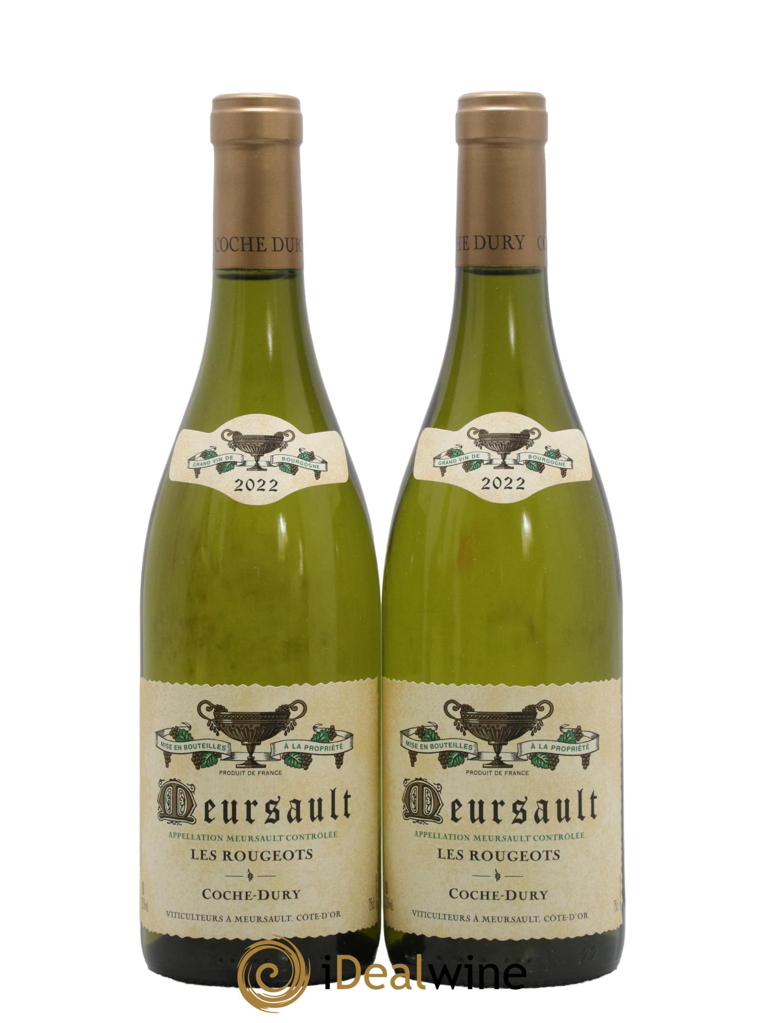 Meursault Les Rougeots Coche Dury (Domaine) 2022 - Lot of 2 bottles - 0