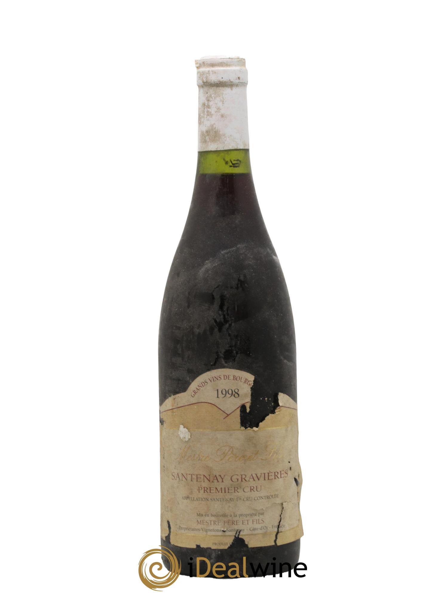 Santenay 1er Cru Les Gravières Domaine Mestre 1998 - Lotto di 1 bottiglia - 0