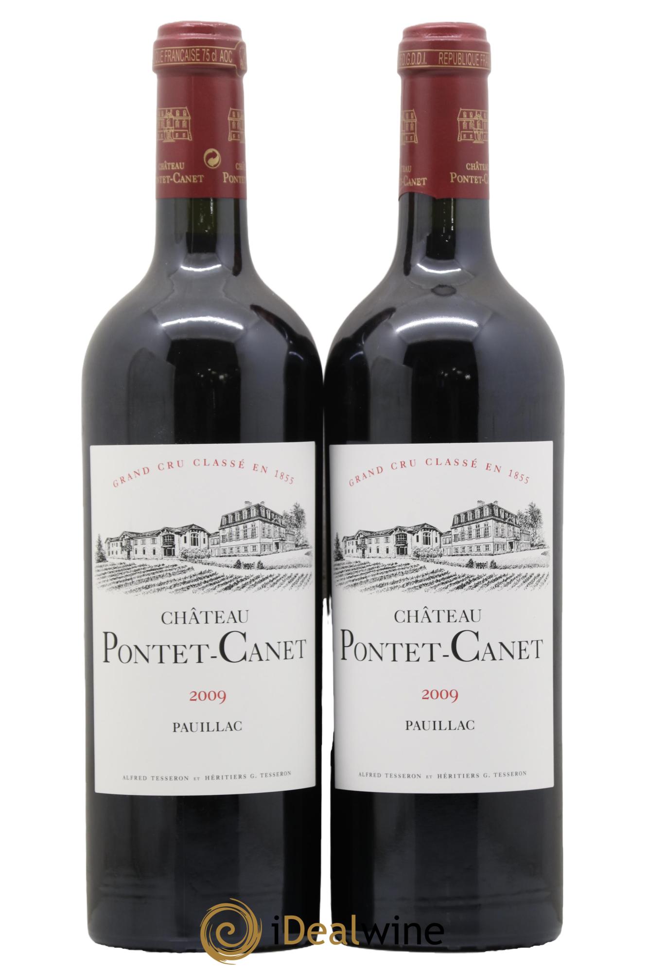 Château Pontet Canet 5ème Grand Cru Classé 2009 - Lotto di 2 bottiglie - 0