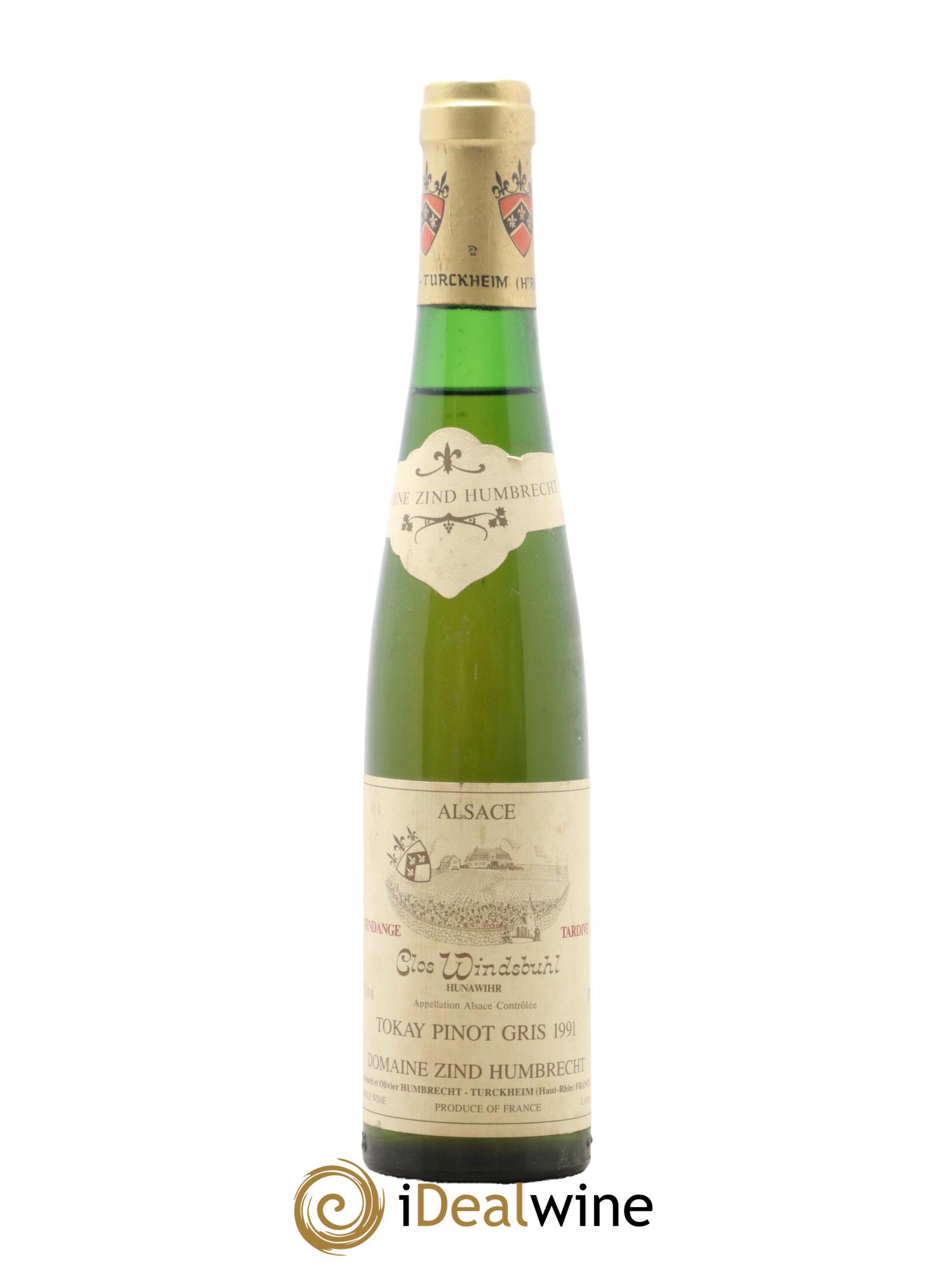 Alsace Pinot Gris (anciennement Tokay) Vendanges Tardives Clos Windsbuhl Zind-Humbrecht (Domaine) 1991 - Posten von 1 Demi-Flasche - 0