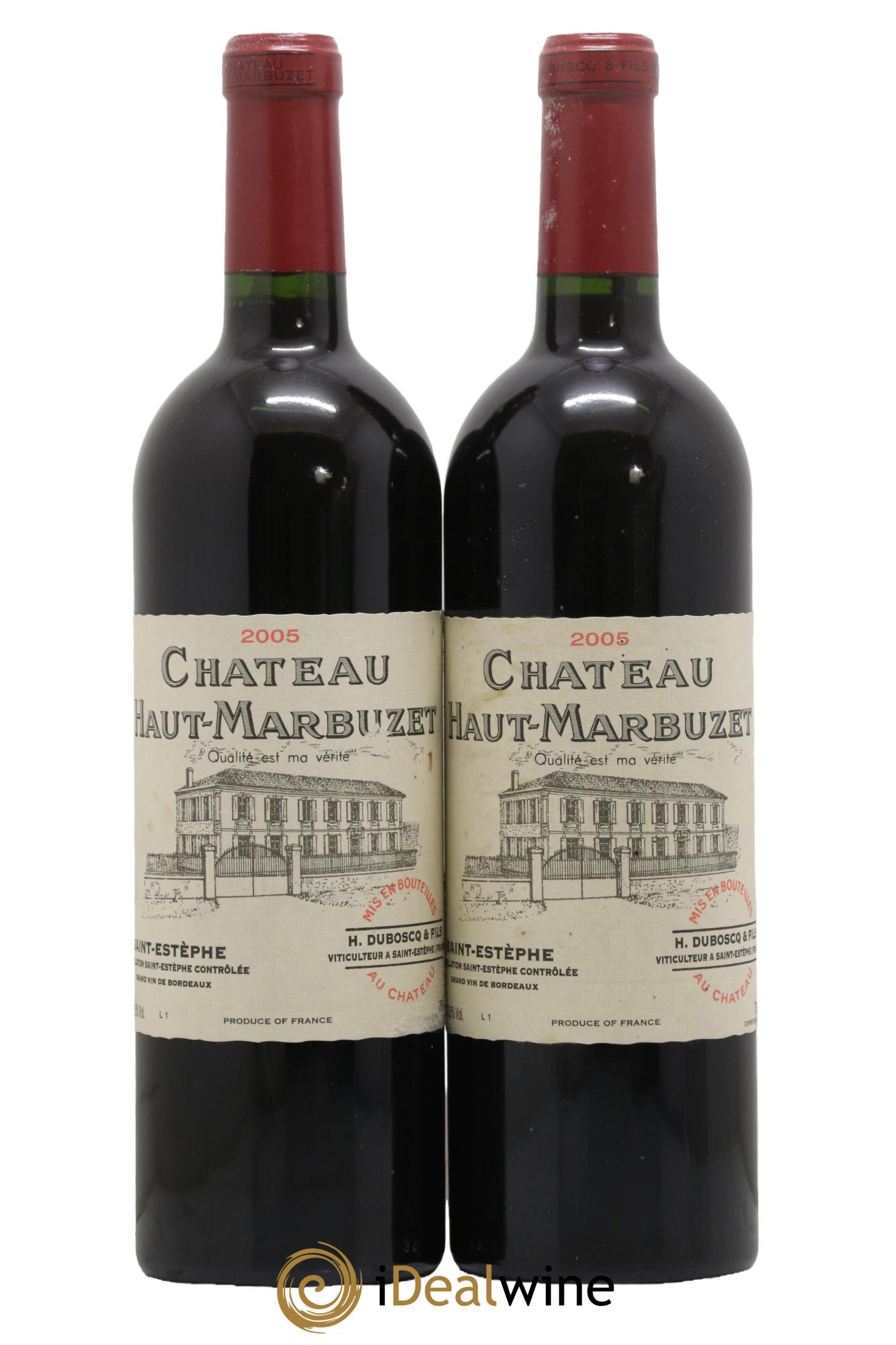 Château Haut Marbuzet 2005 - Lot de 2 bouteilles - 0