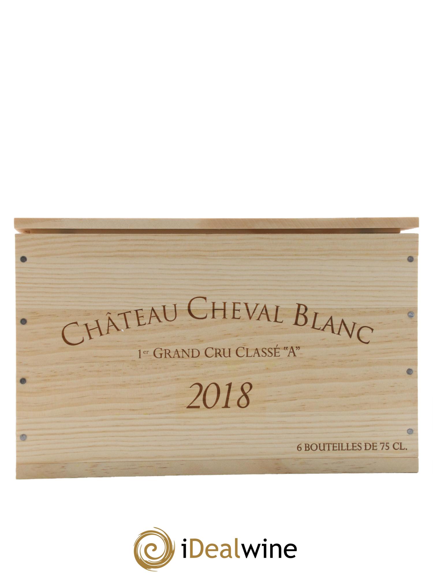 Château Cheval Blanc 1er Grand Cru Classé A 2018 - Lot de 6 bouteilles - 6