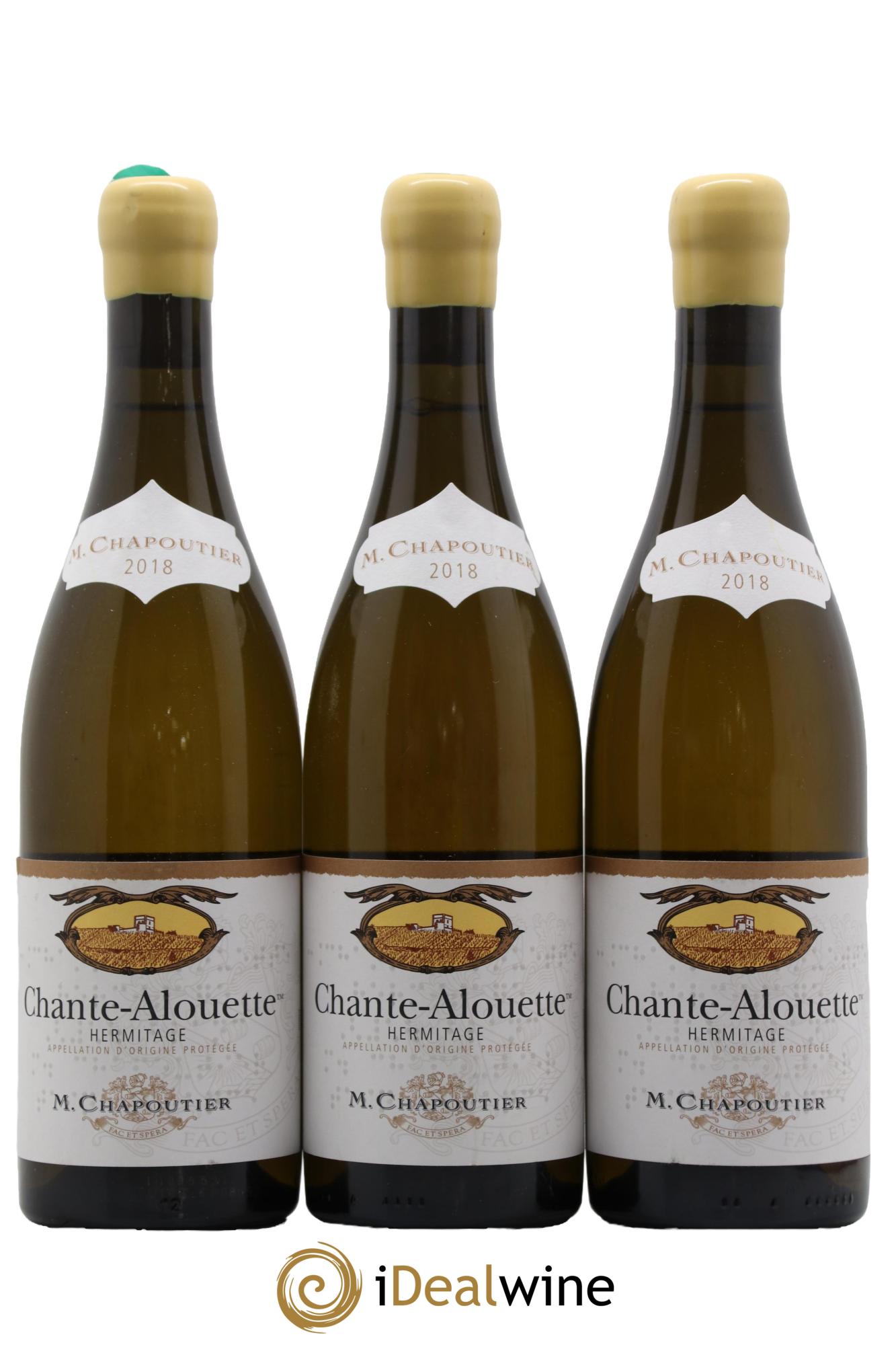 Hermitage Chante Alouette Chapoutier 2018 - Lot de 3 bouteilles - 0