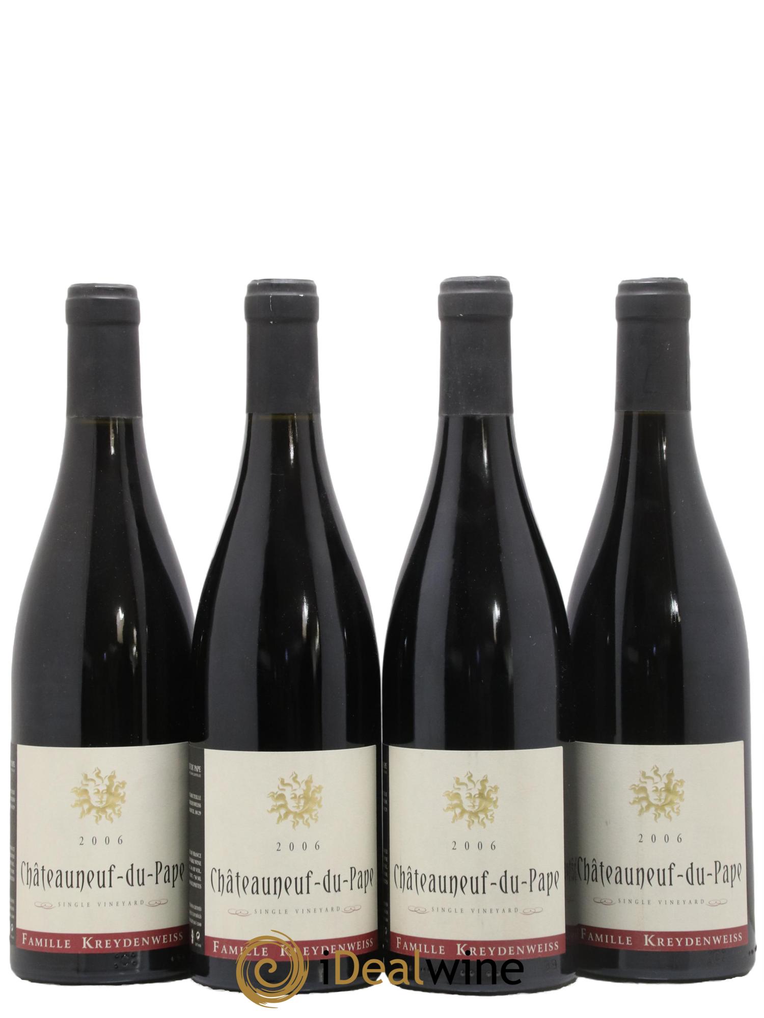 Châteauneuf-du-Pape Famille Kreydenweiss 2006 - Lot de 4 bouteilles - 0