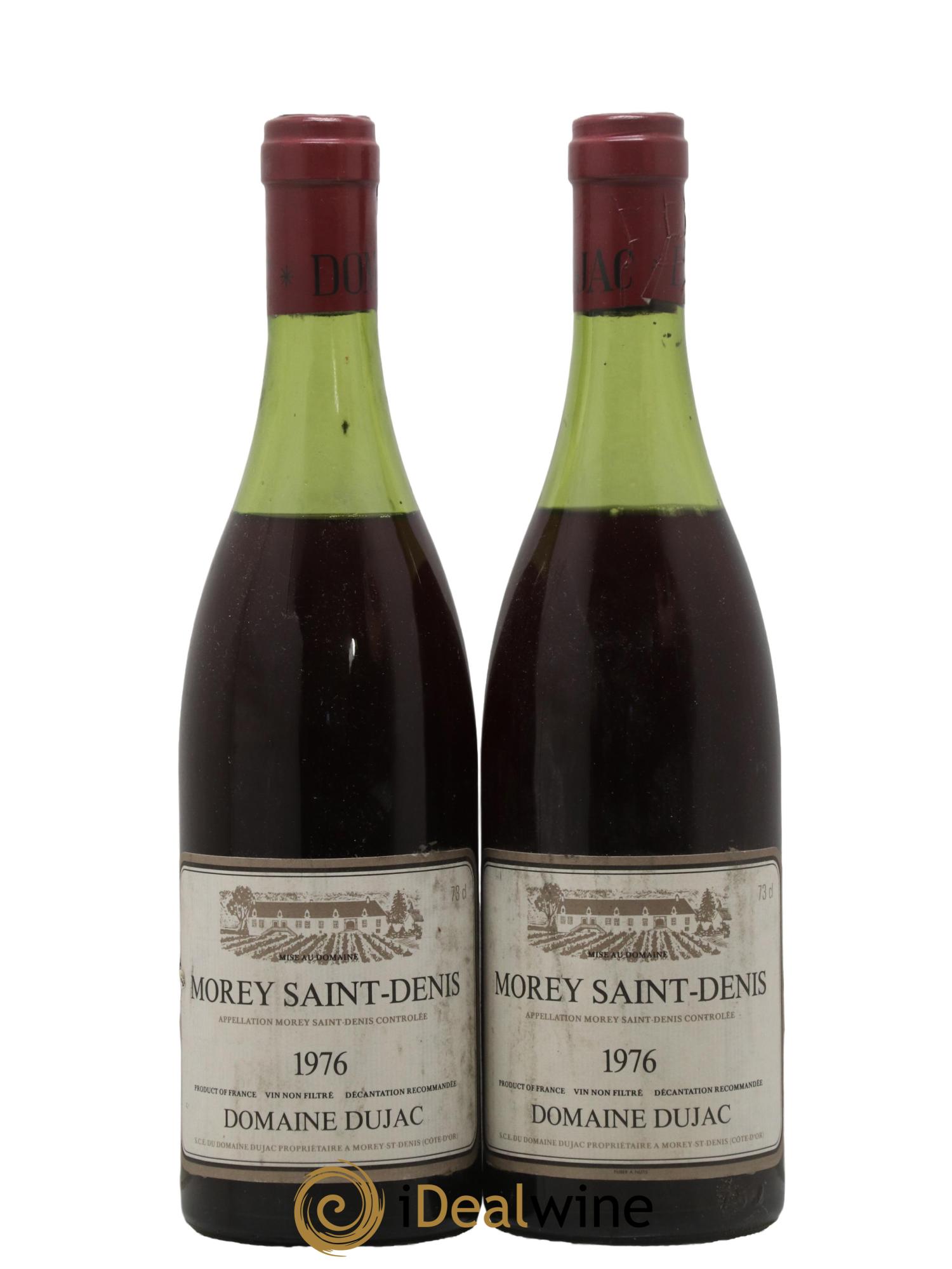 Morey Saint-Denis Dujac (Domaine) 1976 - Posten von 2 Flaschen - 0