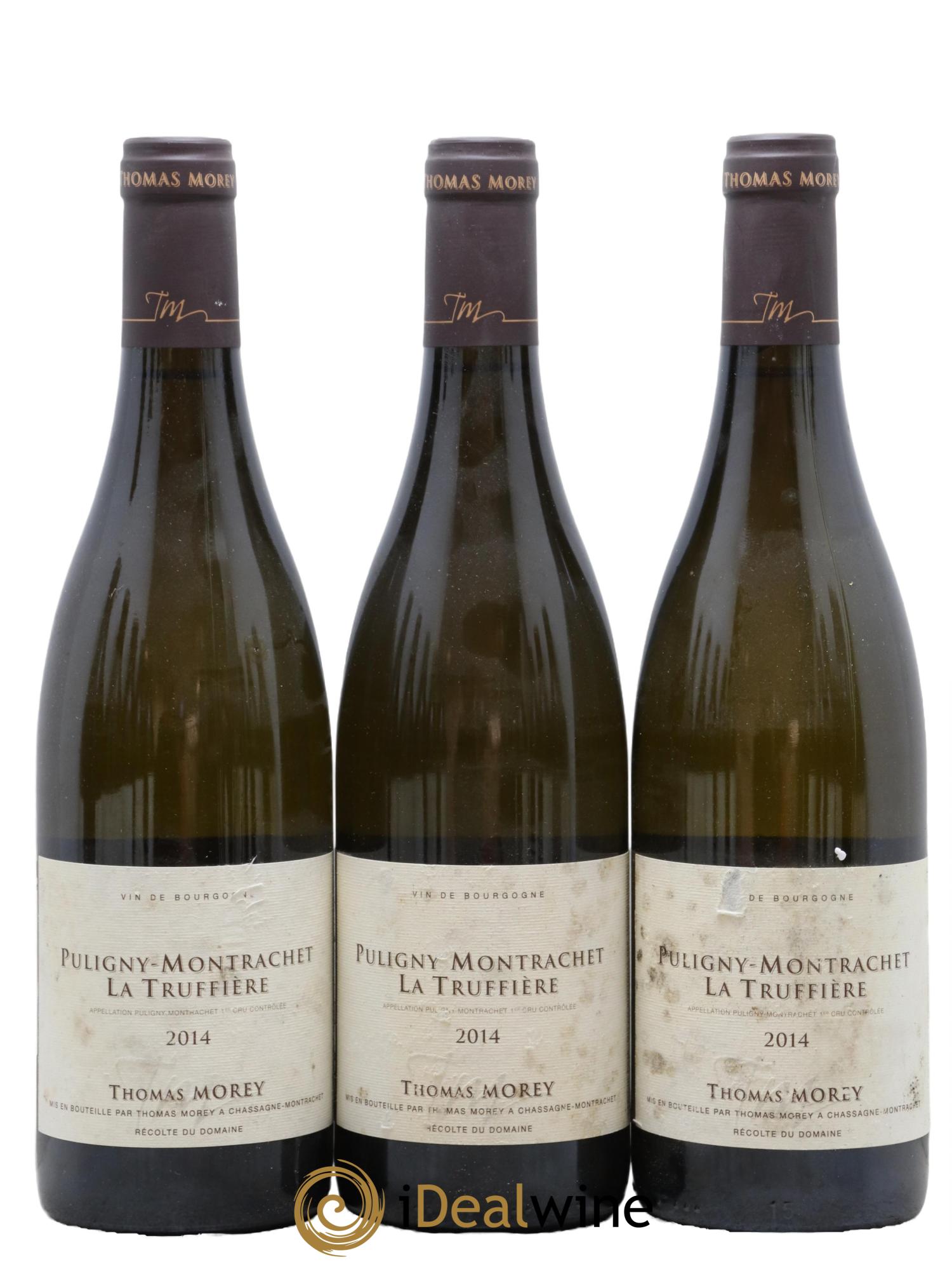 Puligny-Montrachet 1er Cru La Truffière Thomas Morey  2014 - Lot of 3 bottles - 0