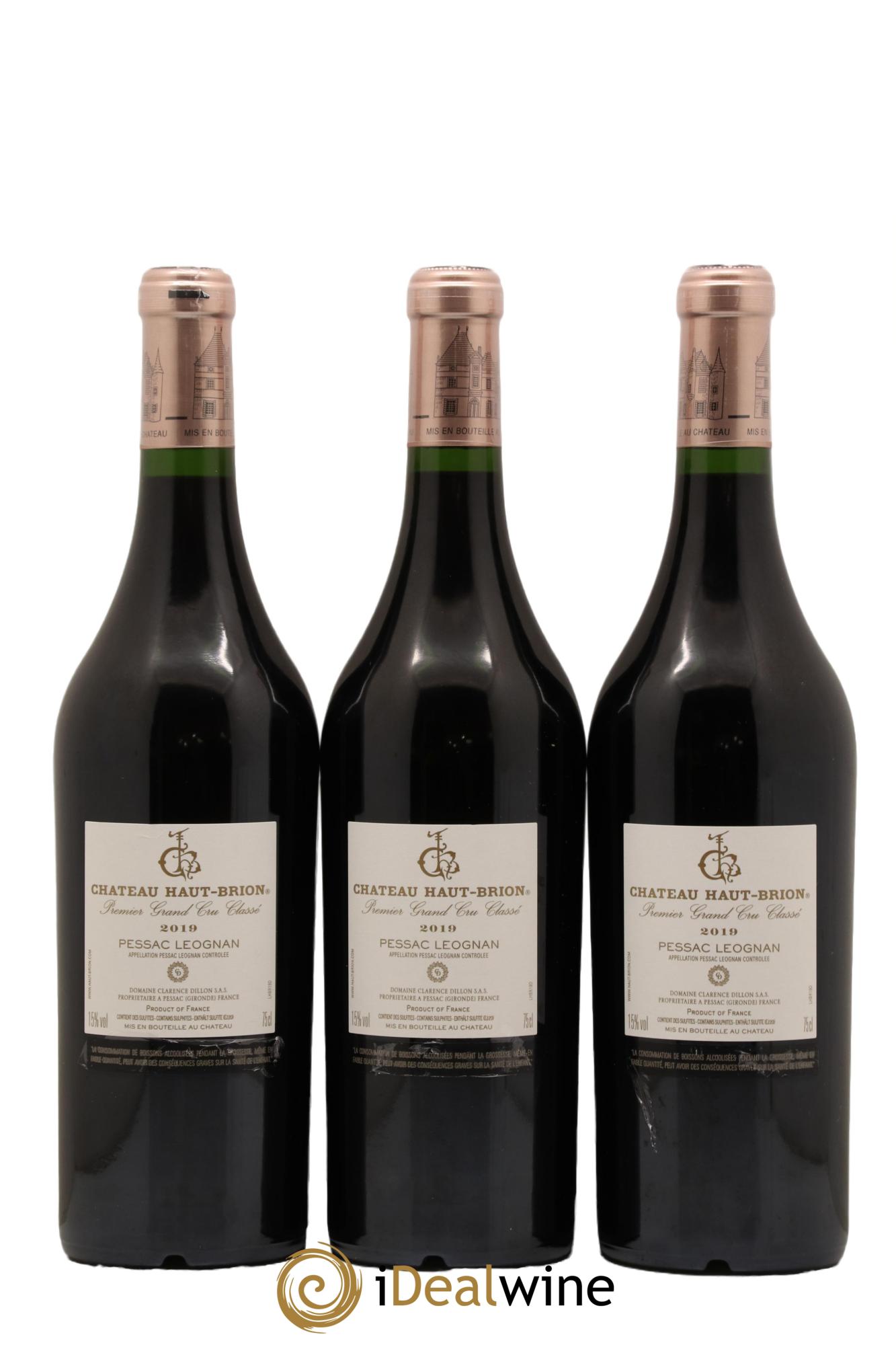 Château Haut Brion 1er Grand Cru Classé 2019 - Posten von 3 Flaschen - 1