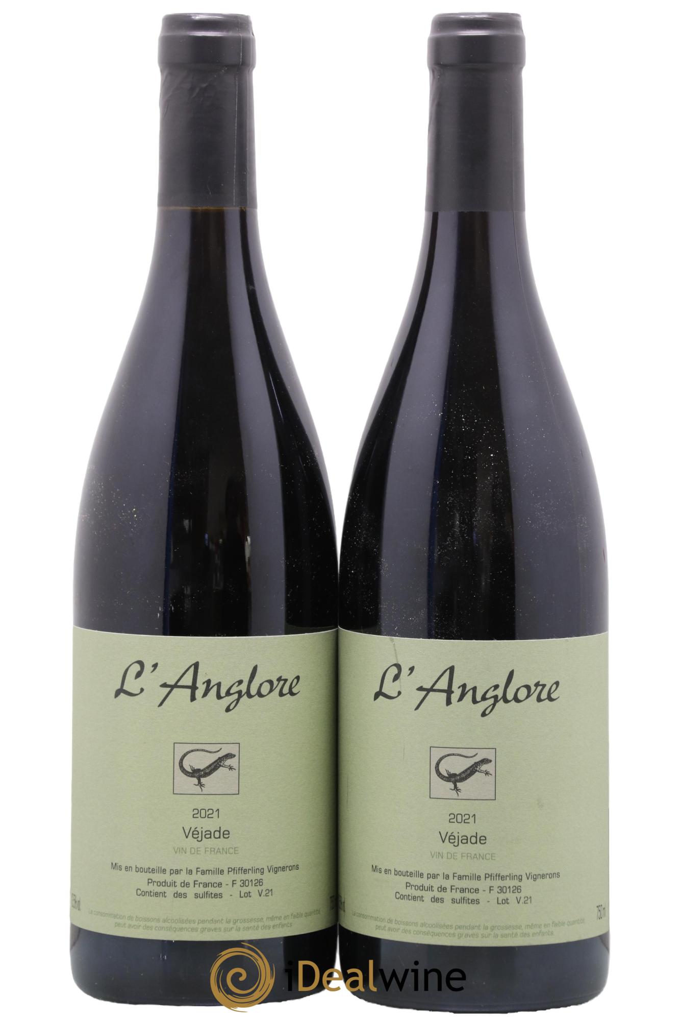 Vin de France Véjade L'Anglore 2021 - Lot de 2 bouteilles - 0