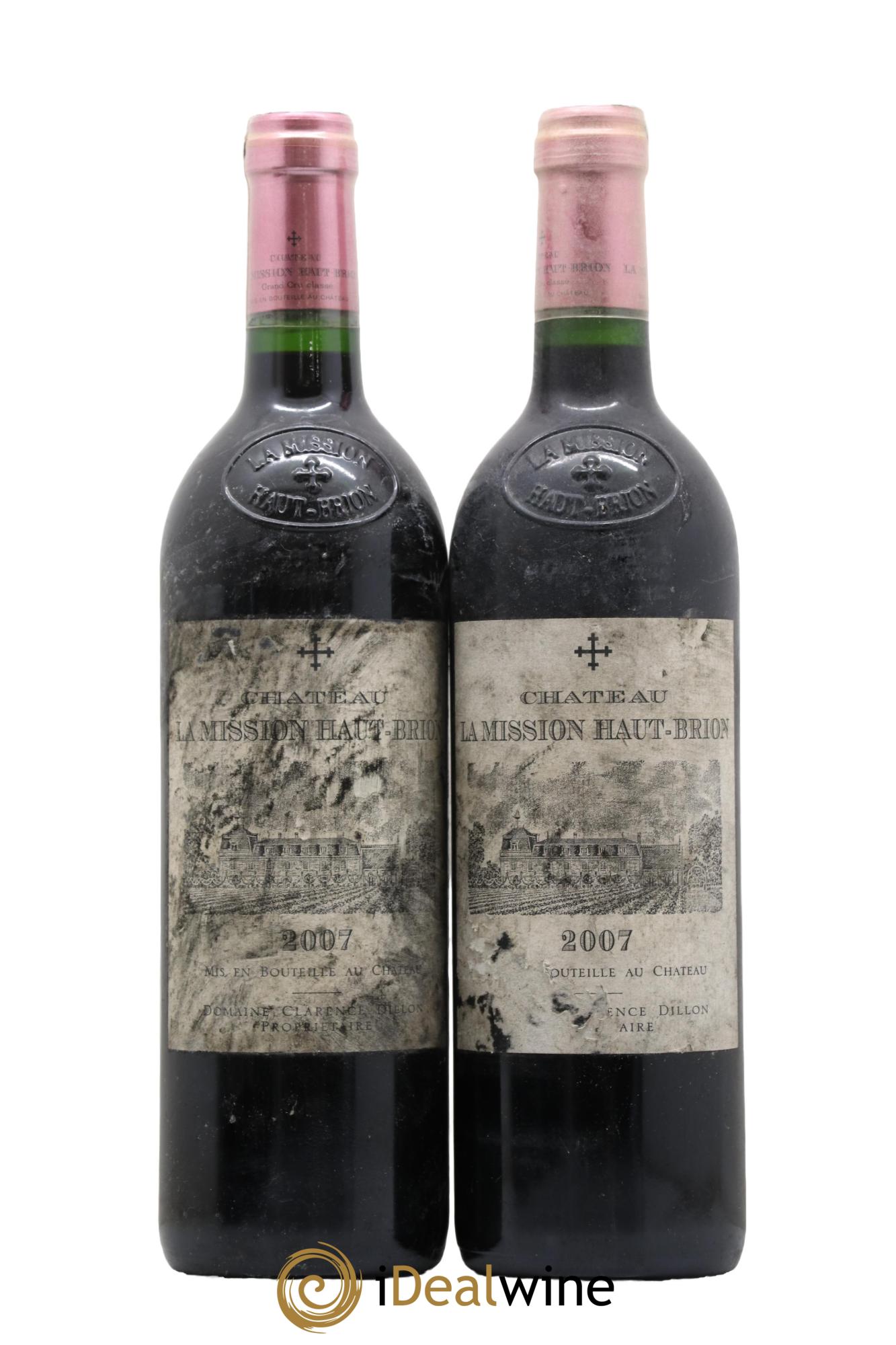 Château la Mission Haut-Brion Cru Classé de Graves 2007 - Lot de 2 bouteilles - 0