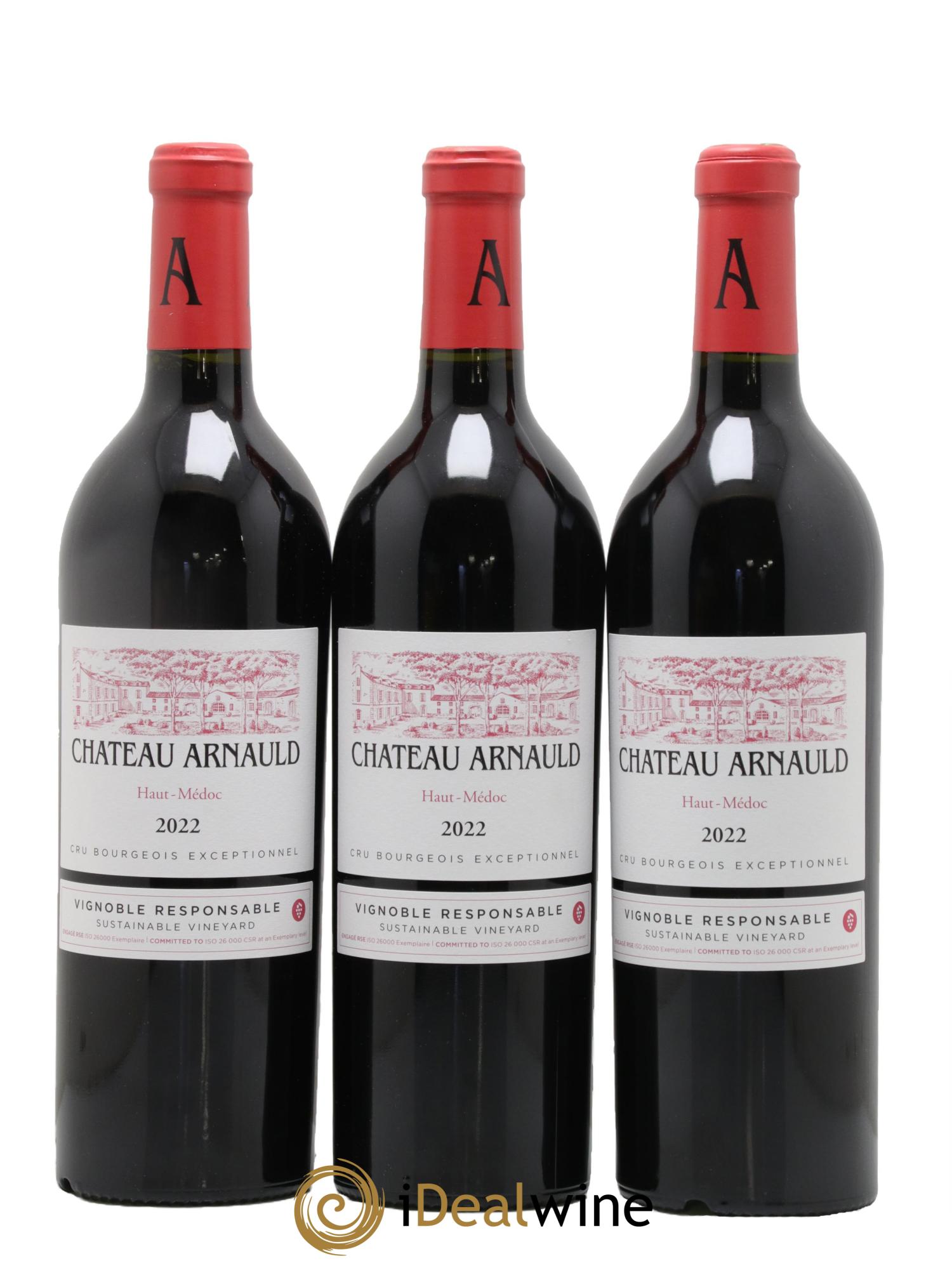 Château Arnauld Cru Bourgeois 2022 - Lot of 3 bottles - 0