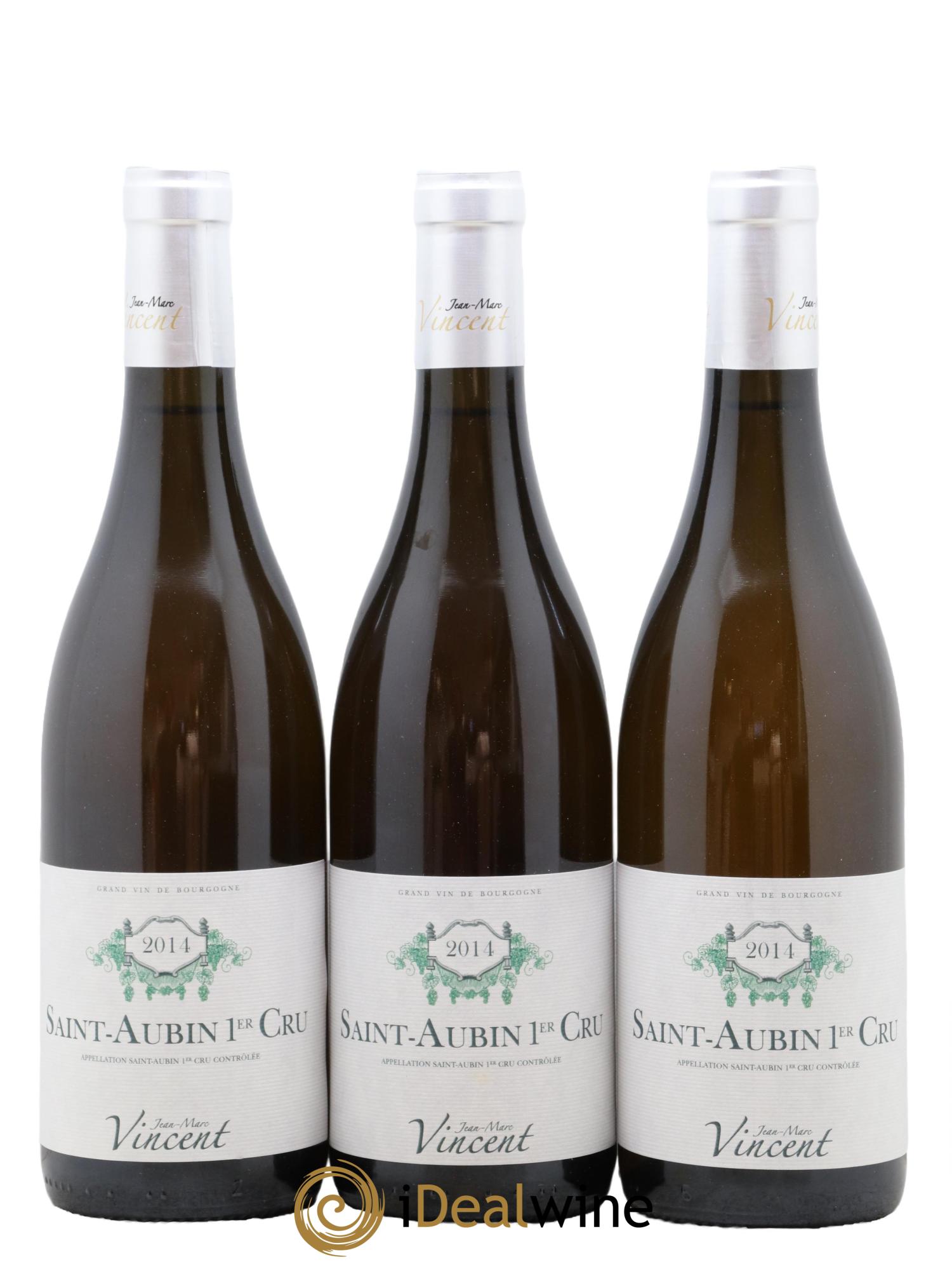 Saint-Aubin 1er Cru Jean Marc Vincent 2014 - Posten von 3 Flaschen - 0