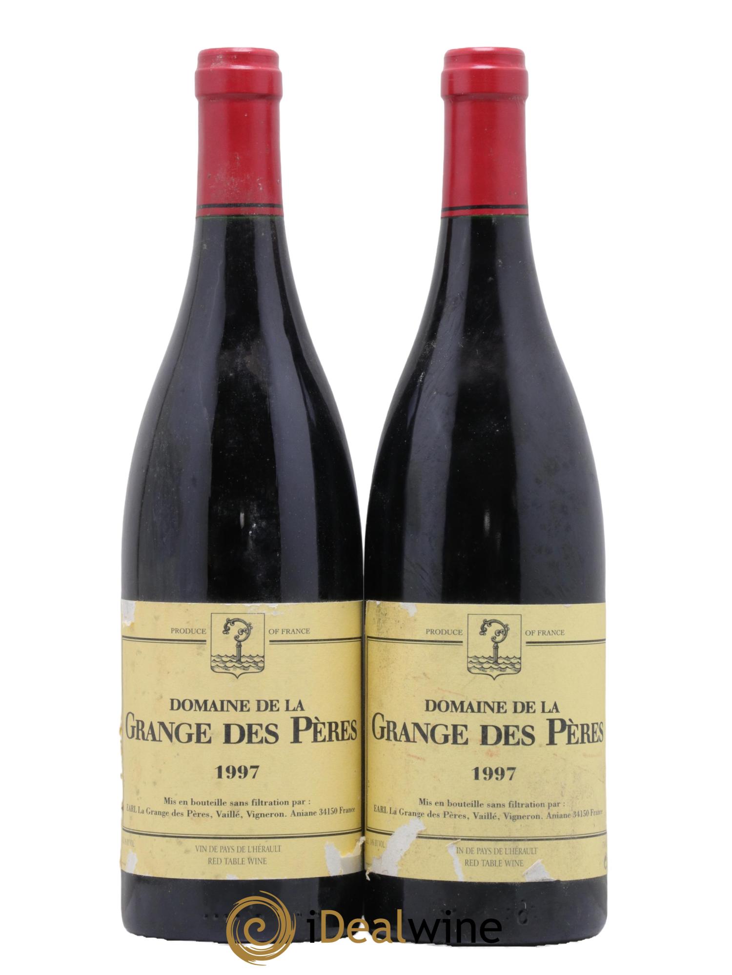 IGP Pays d'Hérault Grange des Pères Laurent Vaillé 1997 - Lot de 2 bouteilles - 0