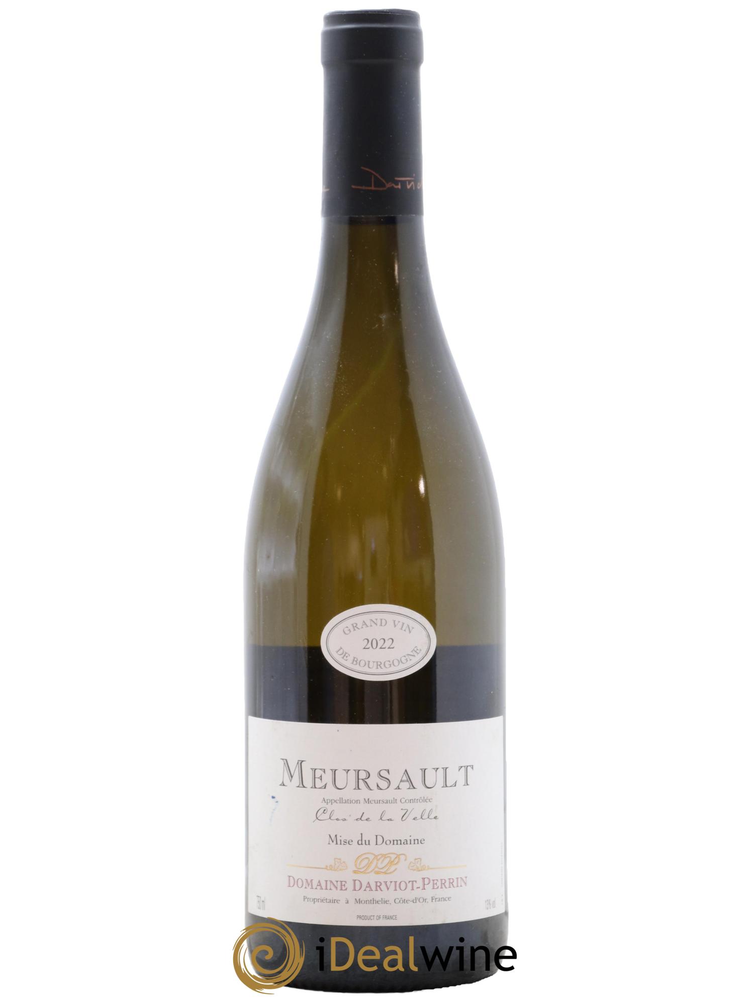 Meursault Clos de la Velle Domaine Darviot-Perrin 2022 - Posten von 1 Flasche - 0