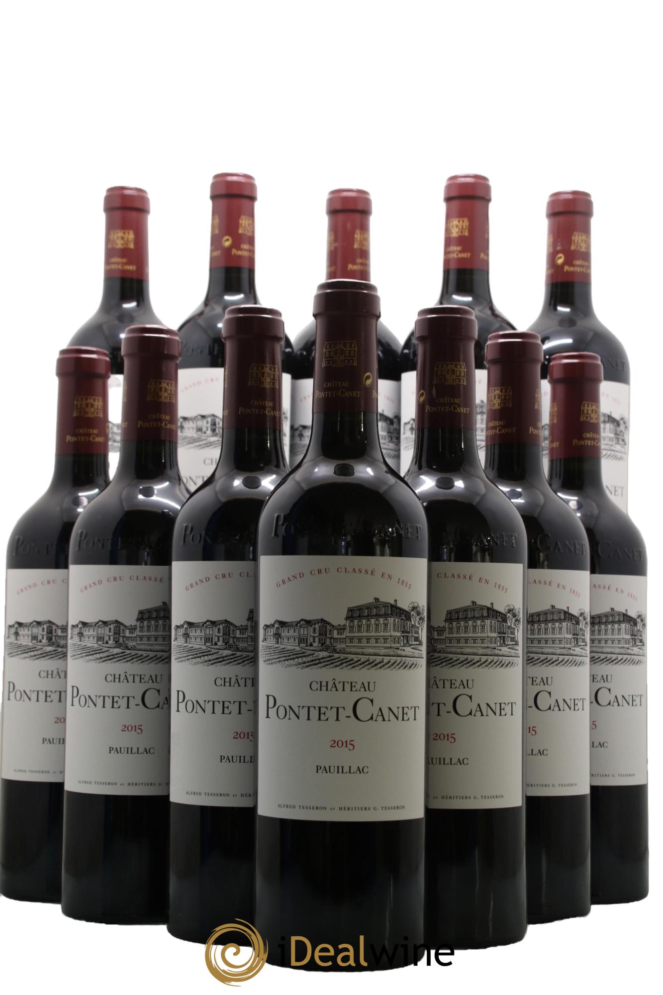 Château Pontet Canet 5ème Grand Cru Classé 2015 - Lotto di 12 bottiglie - 0