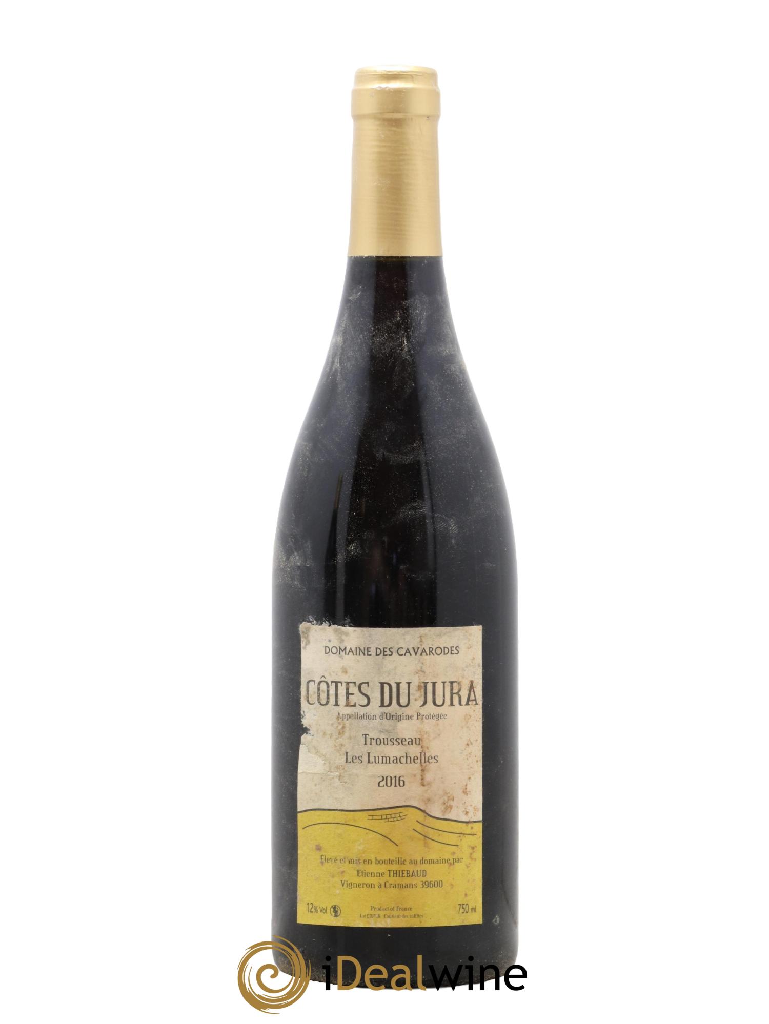 Côtes du Jura Trousseau Les Lumachelles Cavarodes (Domaine des) - Etienne Thiébaud 2016 - Lotto di 1 bottiglia - 0