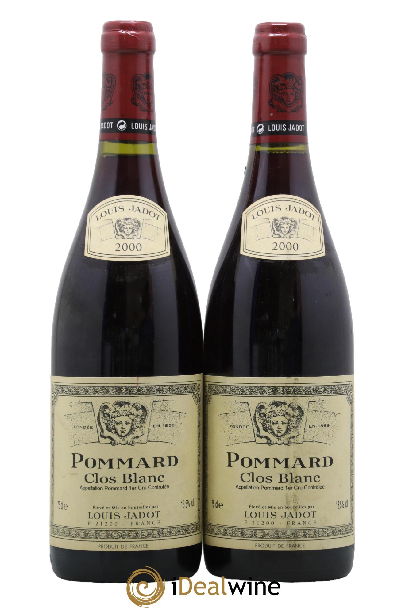 Pommard 1er Cru Le Clos Blanc Maison Louis Jadot 2000 - Lot de 2 bouteilles - 0