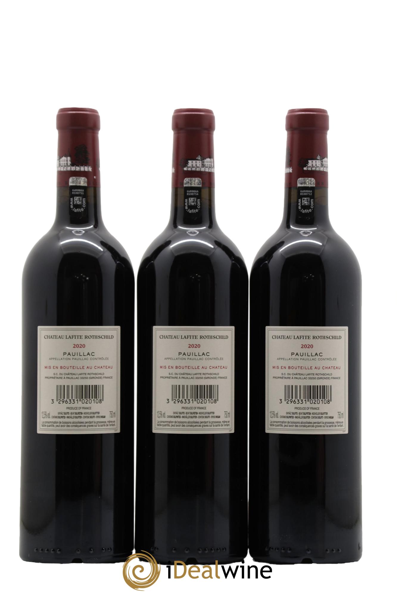 Château Lafite Rothschild 1er Grand Cru Classé 2020 - Lotto di 6 bottiglie - 2