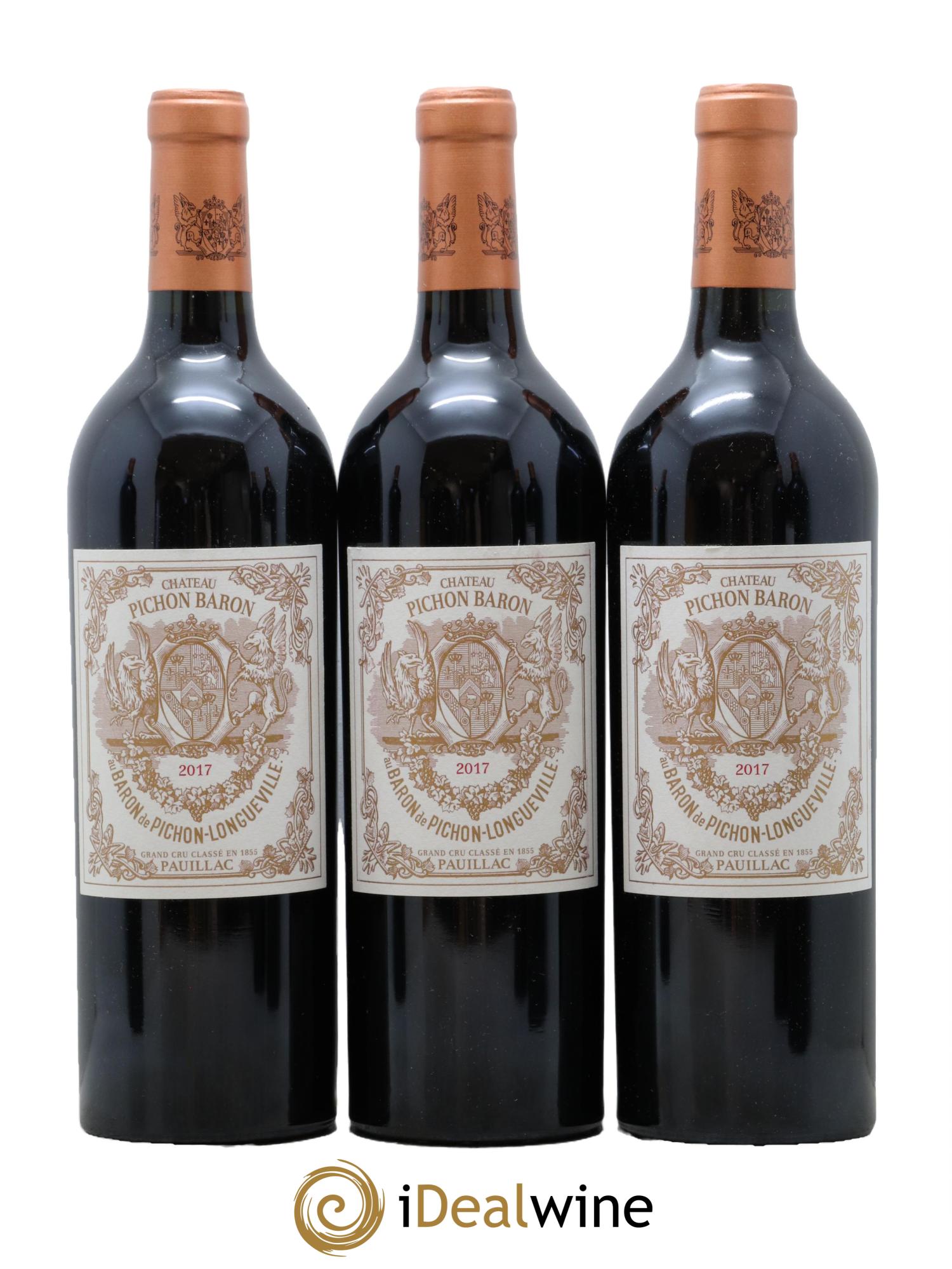 Pichon Longueville Baron 2ème Grand Cru Classé 2017 - Lotto di 3 bottiglie - 0