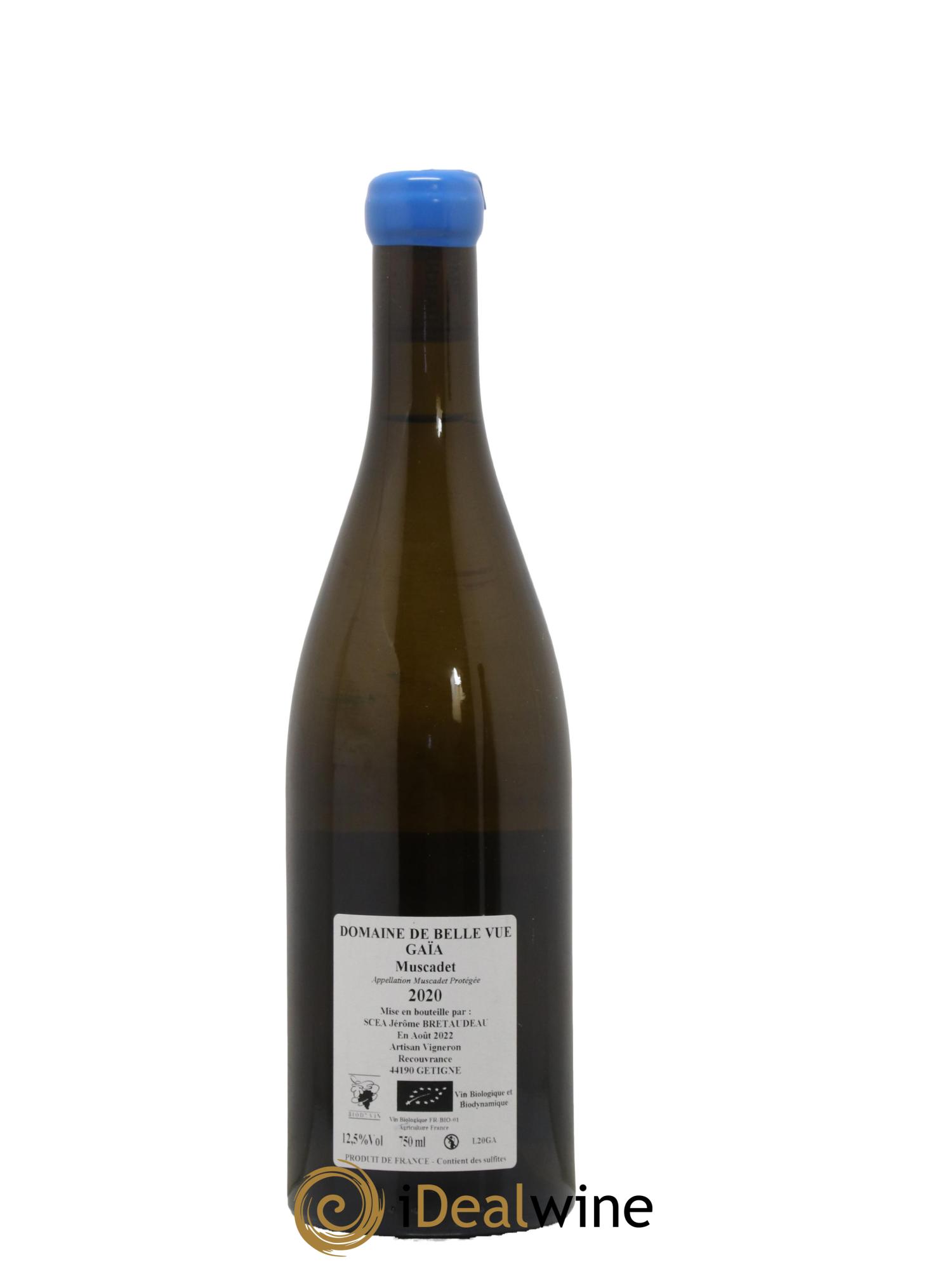 Muscadet-Sèvre-et-Maine Gaia Jérôme Bretaudeau - Domaine de Bellevue 2020 - Lot de 1 bouteille - 1