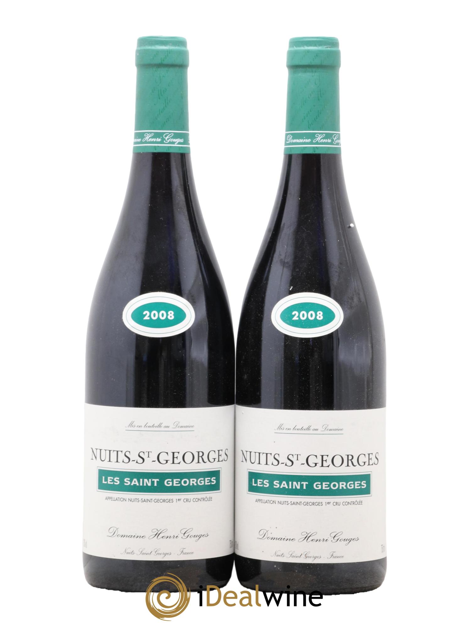 Nuits Saint-Georges 1er Cru Les Saints Georges Henri Gouges 2008 - Lotto di 2 bottiglie - 0