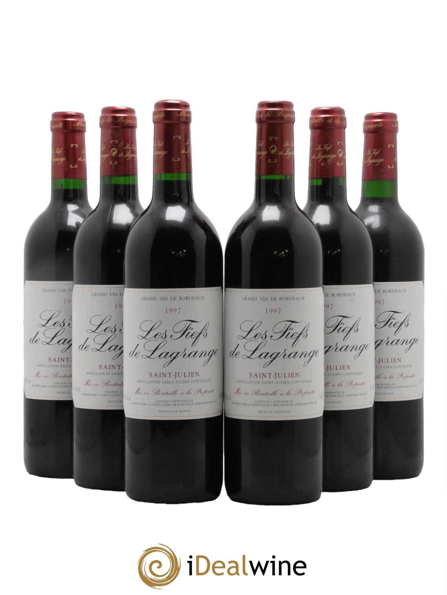 Les Fiefs de Lagrange Second Vin 1997 - Lot de 6 bouteilles - 0