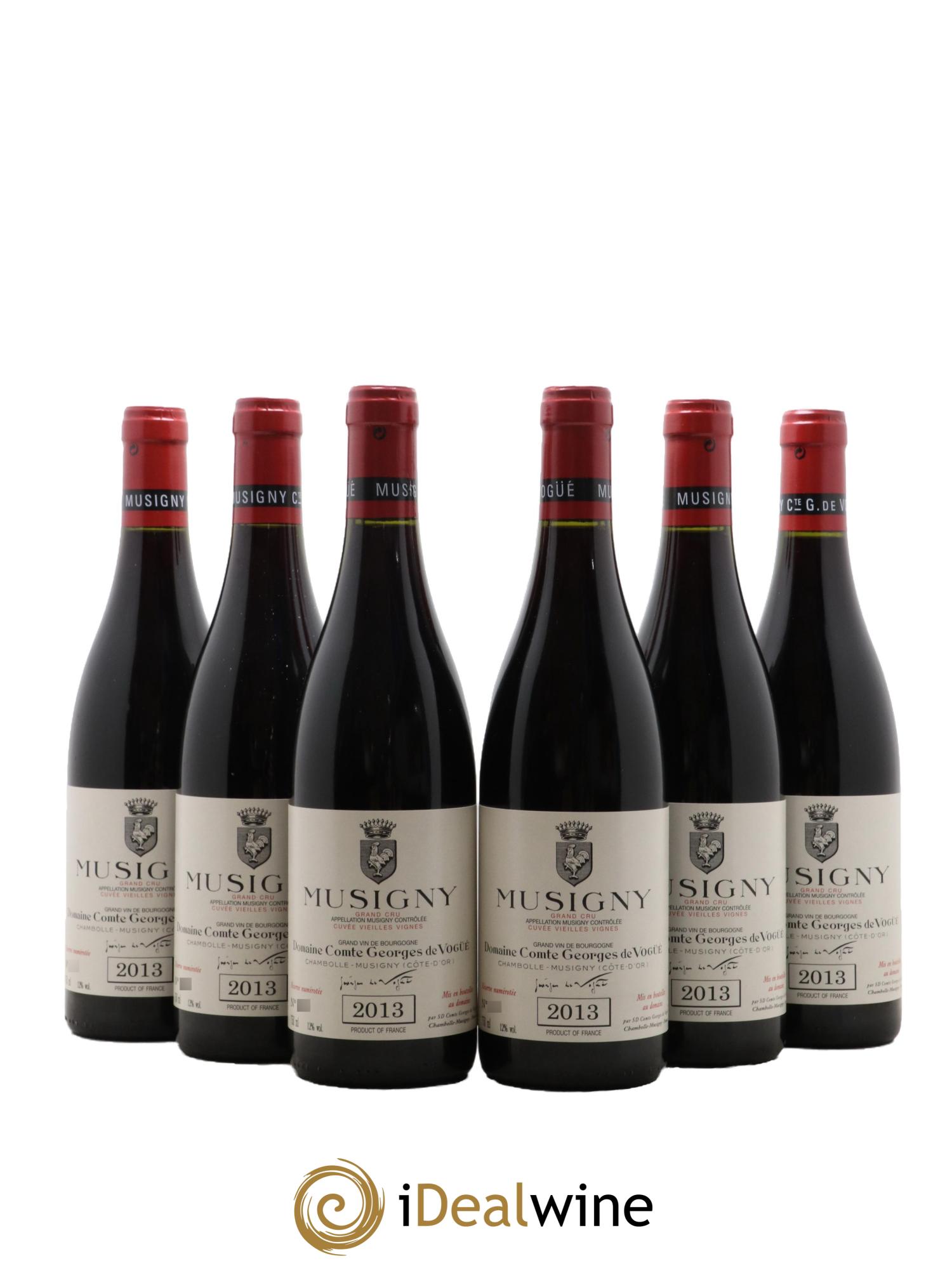 Musigny Grand Cru Cuvée Vieilles Vignes Comte Georges de Vogüé  2013 - Lot of 6 bottles - 0