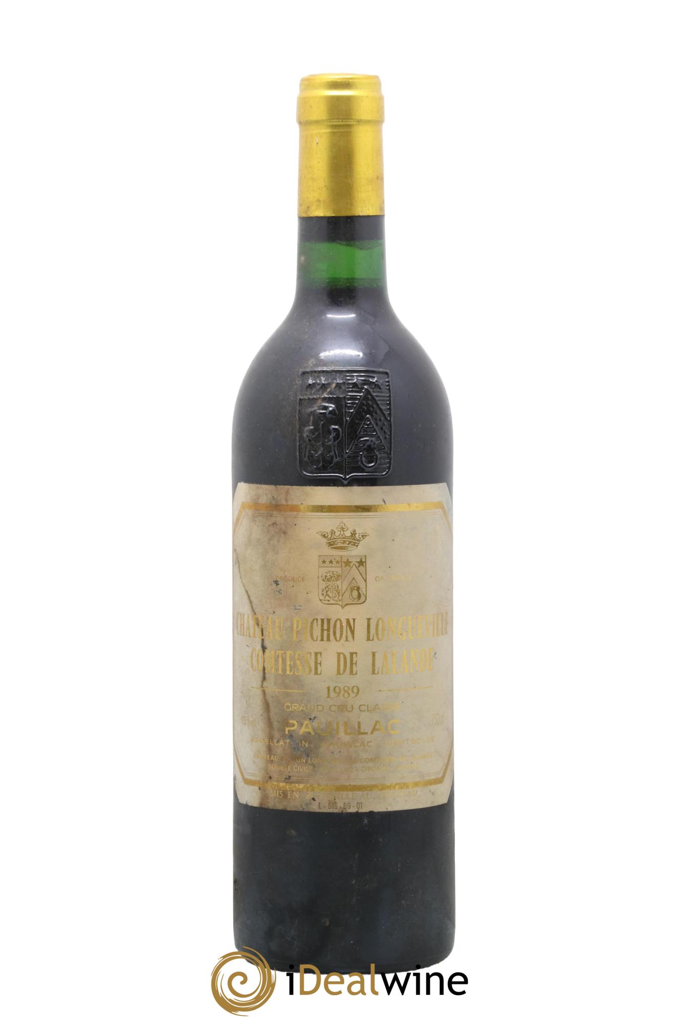 Château Pichon Longueville Comtesse de Lalande 2ème Grand Cru Classé 1989 - Lot of 1 bottle - 0